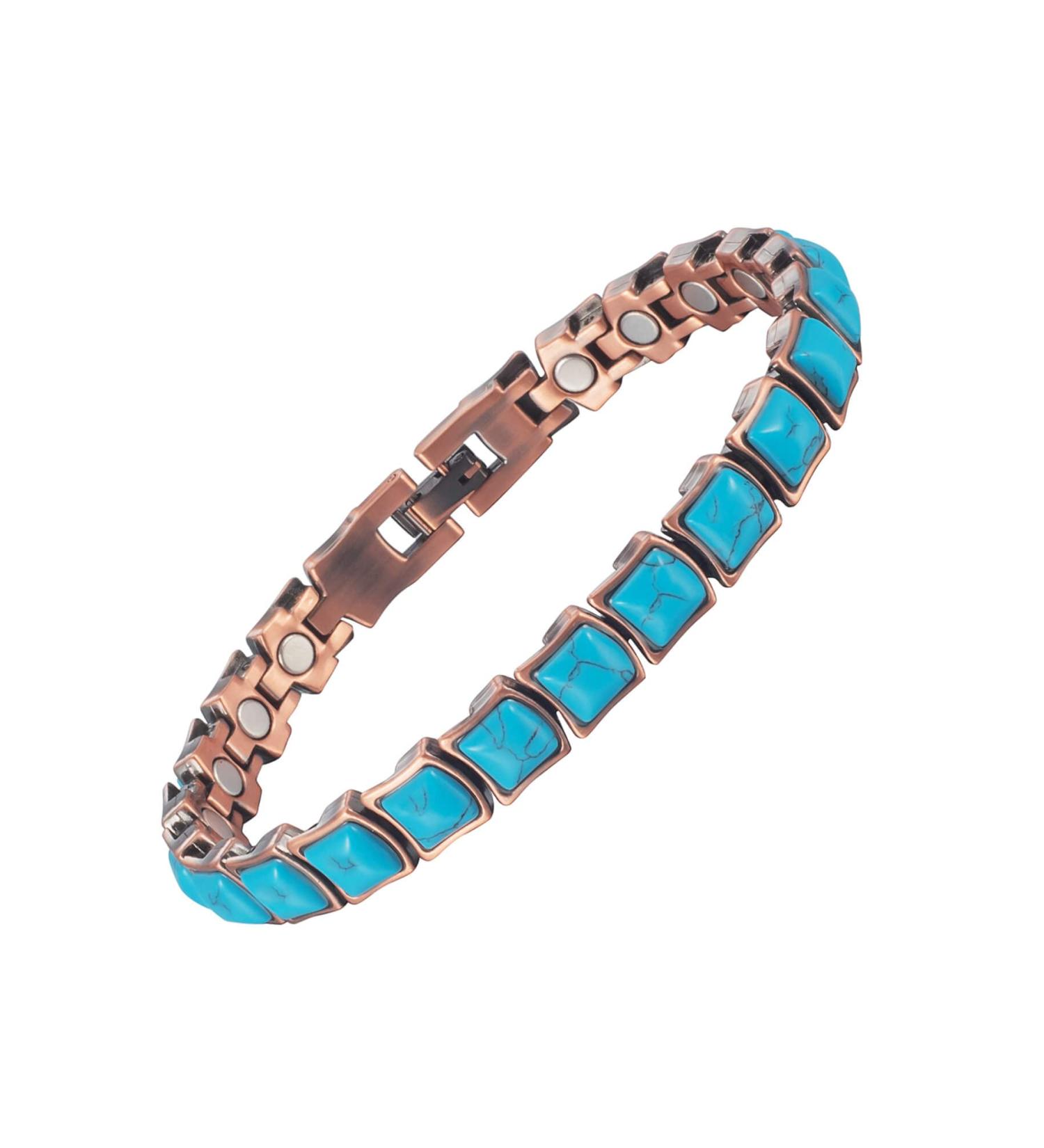 Enercoppex Copper Bracelets for Arthritis & Joints - Pure Magnetic Therapy for Carpal Tunnel Relief - 3500 Gauss Pain Relief Jewelry Gifts - Buy Online on GoSupps.com