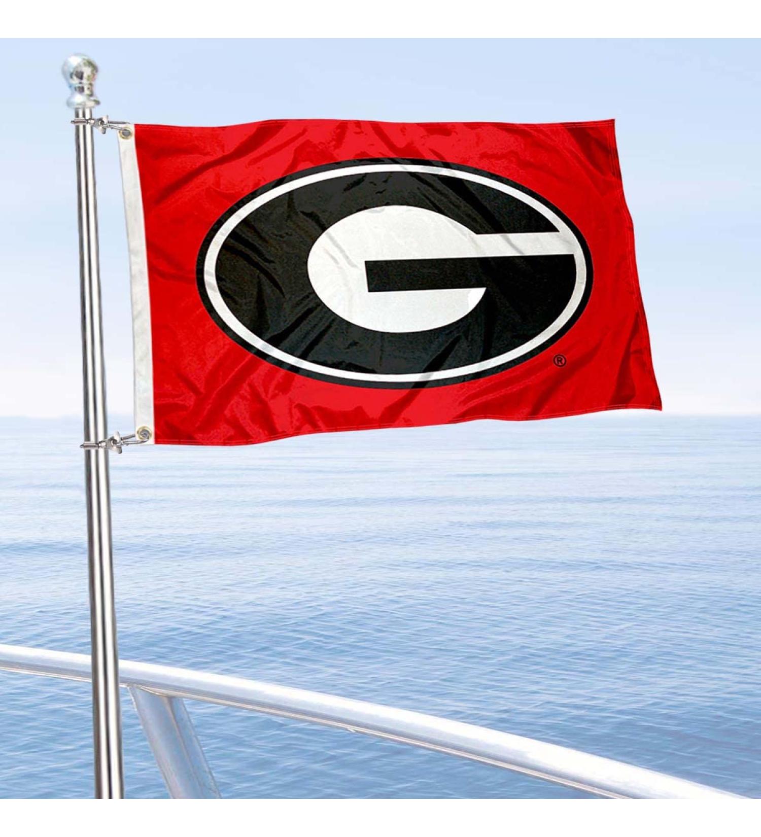 Georgia Bulldogs Golf Cart Boat Flag - Officially Licensed NCAA Merchandise - Buy Online on GoSupps.com
