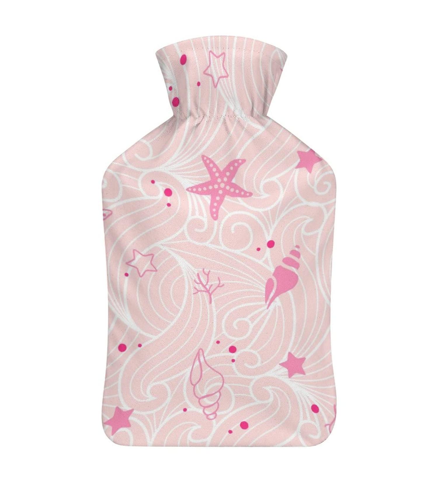 Comfort Heat Bottle with Lids - Seafared Pink Rubber Water Sac for Pain Relief Cramps & Hot/Cold Therapy - Buy Online on GoSupps.com