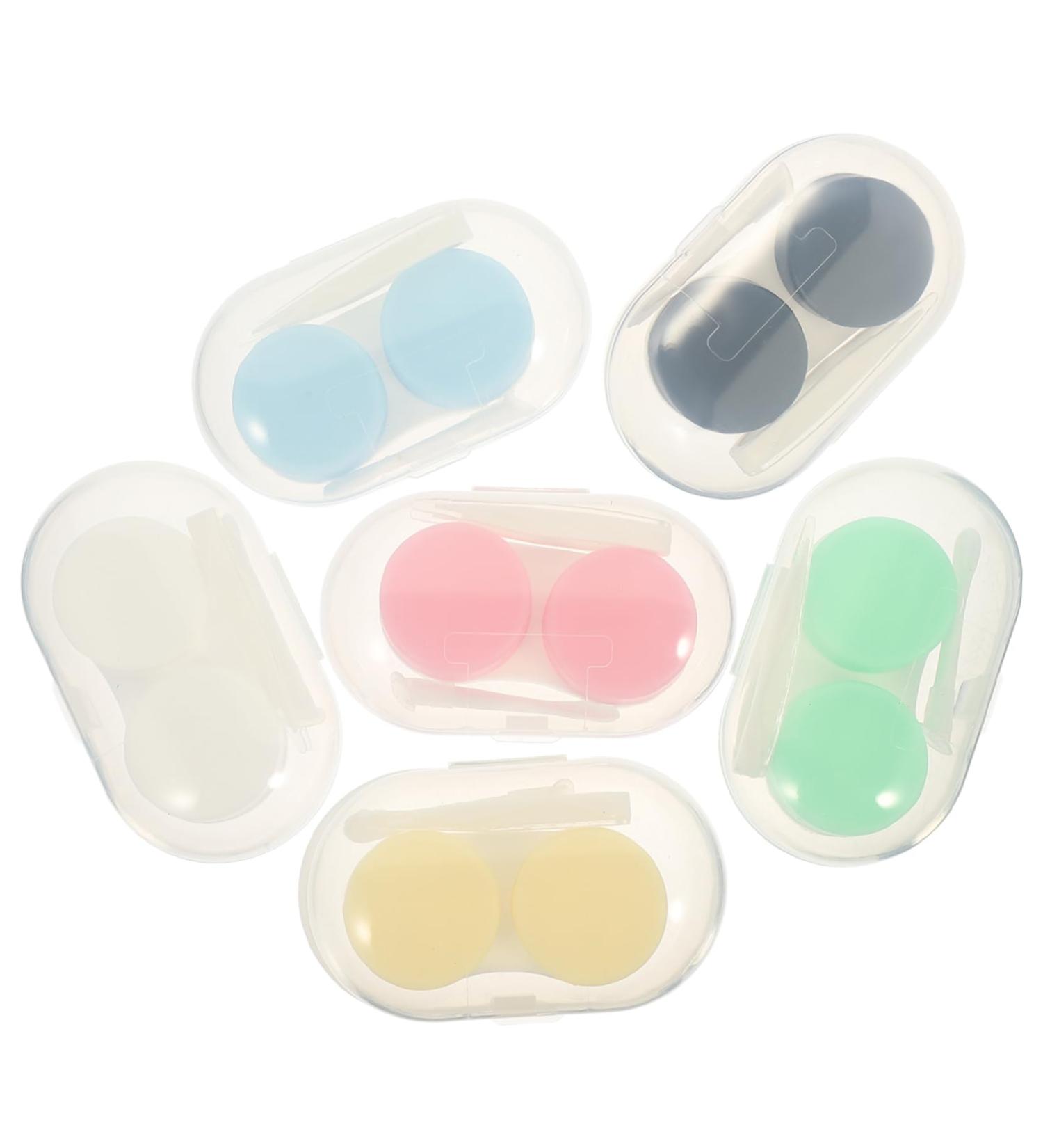 Solustrie Travel Contact Lens Case Set - Eye Color Lens Tank & Double Glasses Holder | Compact & Efficient Lens Care for Students - Buy Online on GoSupps.com