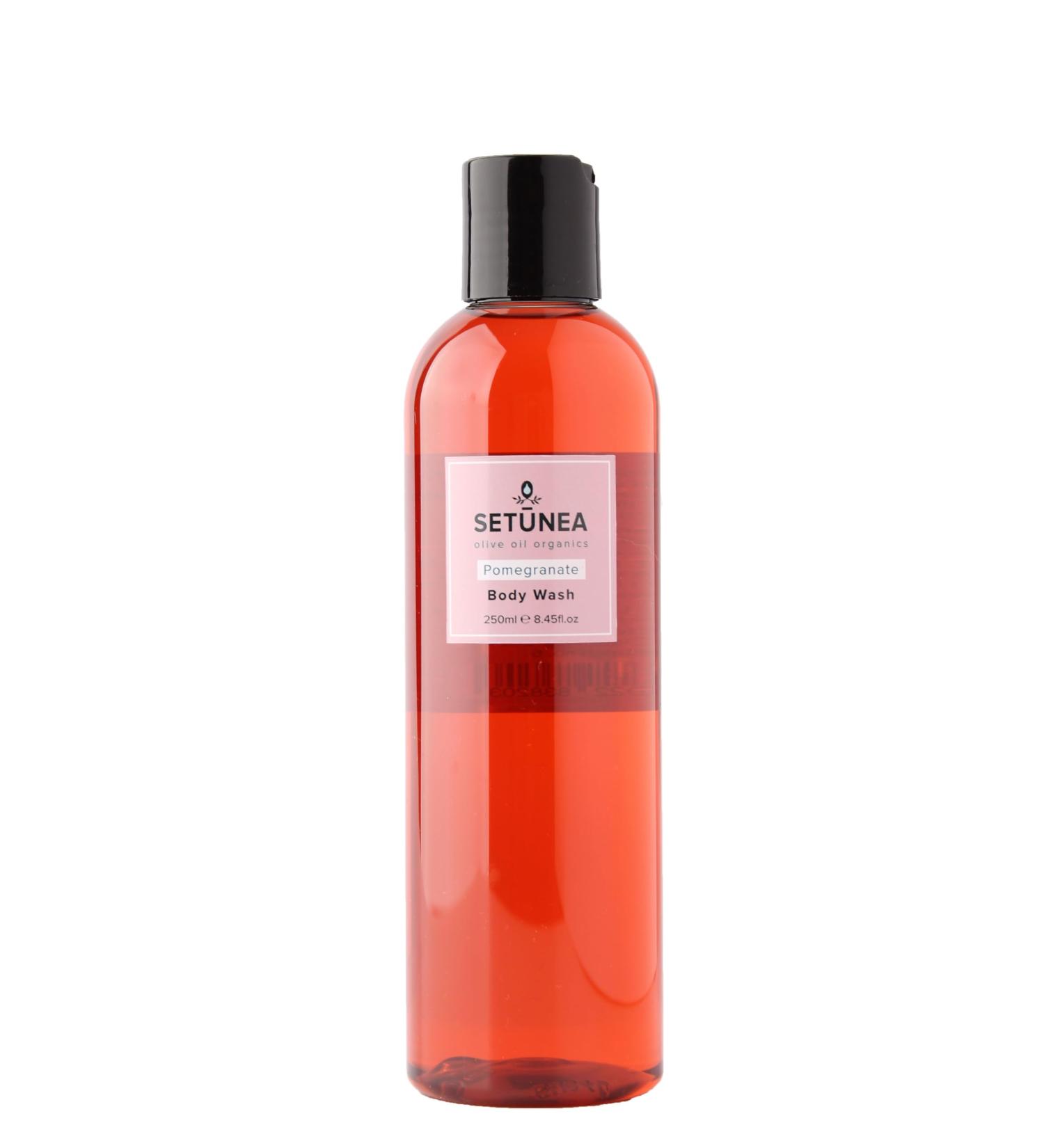 Setunea Organic Olive Oil and Pomegranate Body Wash 250ml - Buy Online on GoSupps.com