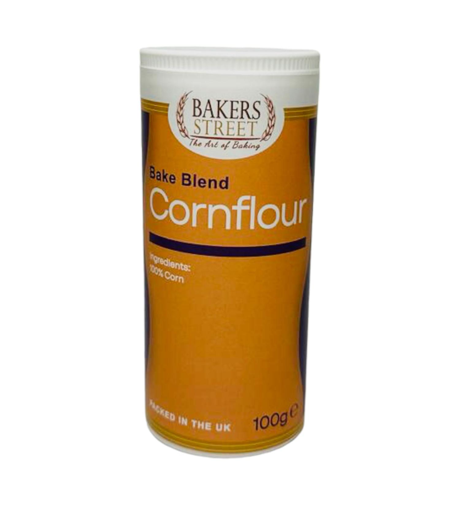 Bakers Street Cornflour (100g)| Native maize starch | Cooking Thickener | Premium Quality | Suitable For Vegetarians & Vegans | Halal Certified - Buy Online on GoSupps.com