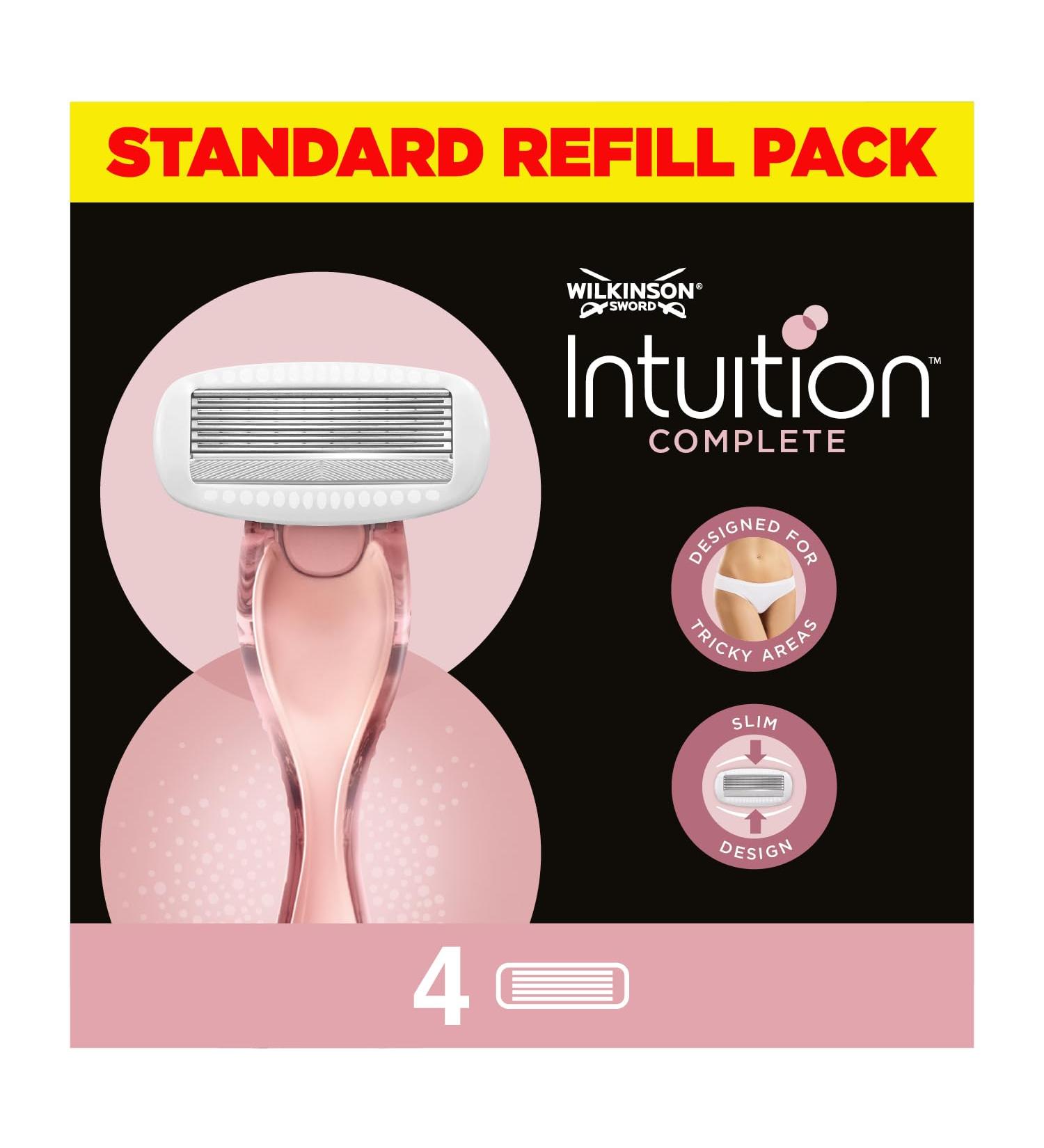Wilkinson Sword Intuition Complete 4 Women's Hair Removal Blades Refills - Buy Now - Buy Online on GoSupps.com