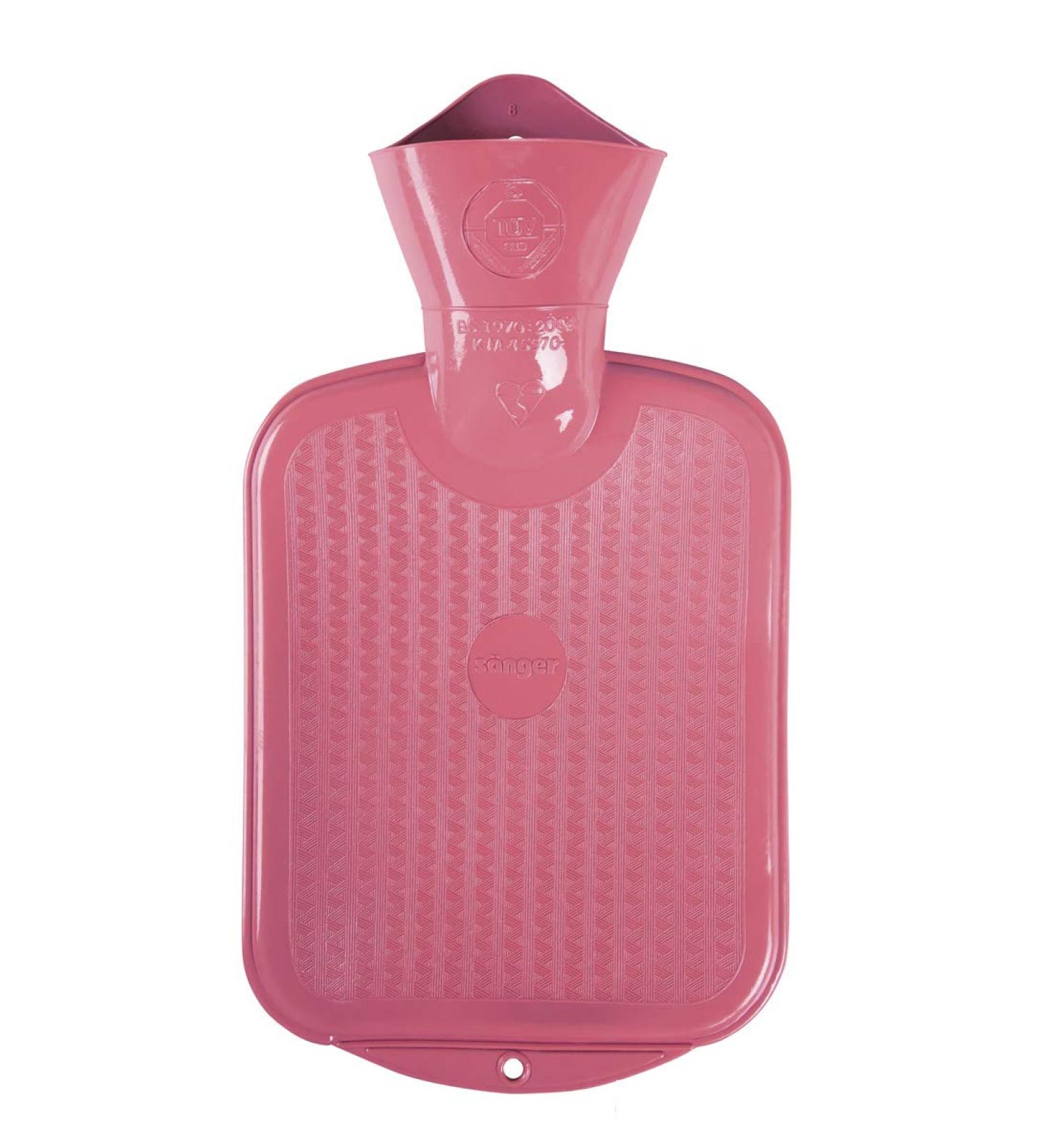 S nger Premium Pink Hot Water Bottle 0.8L - Natural Rubber Safe for Children - International Shipping - Buy Online on GoSupps.com