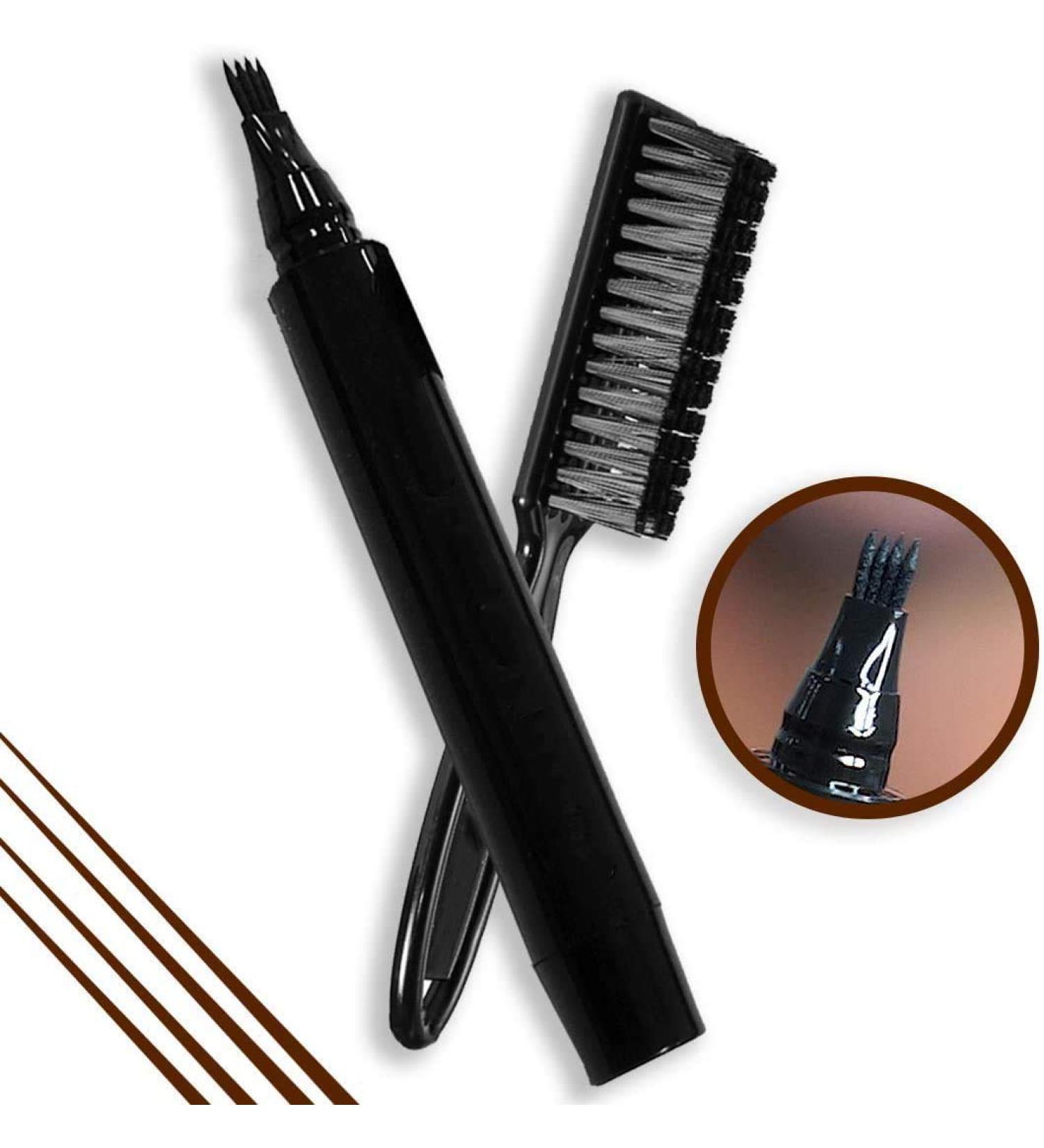  Bprtcra Water and Sweat Resistant Beard Pencil for Men Effective Facial Hair Repair Form Waterproof and Sweat Resistant Solution (Dark Brown) - Buy Online on GoSupps.com