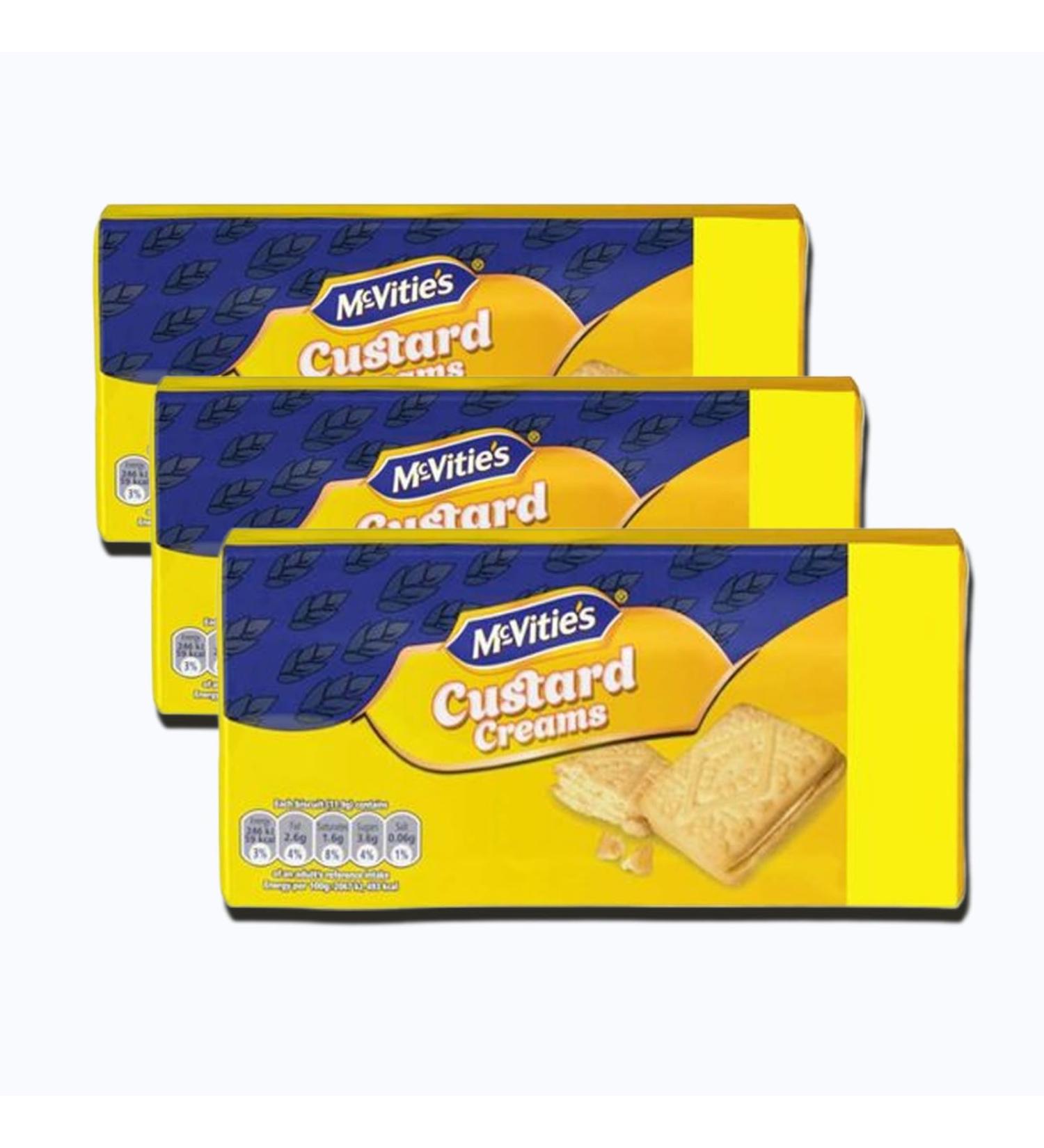 McVities Custard Creams Pack of 3 300g - Buy Online on GoSupps.com
