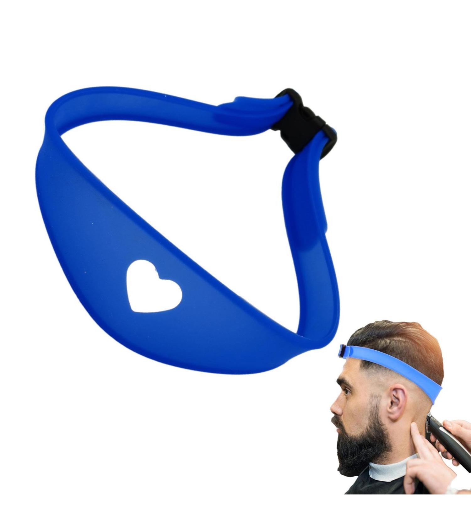 Adjustable Neck Hair Guide Hairline Haircut Shaping Tool | Haircut Bands Hairline Shaping Tool for Hair Salons Blue - Buy Online on GoSupps.com
