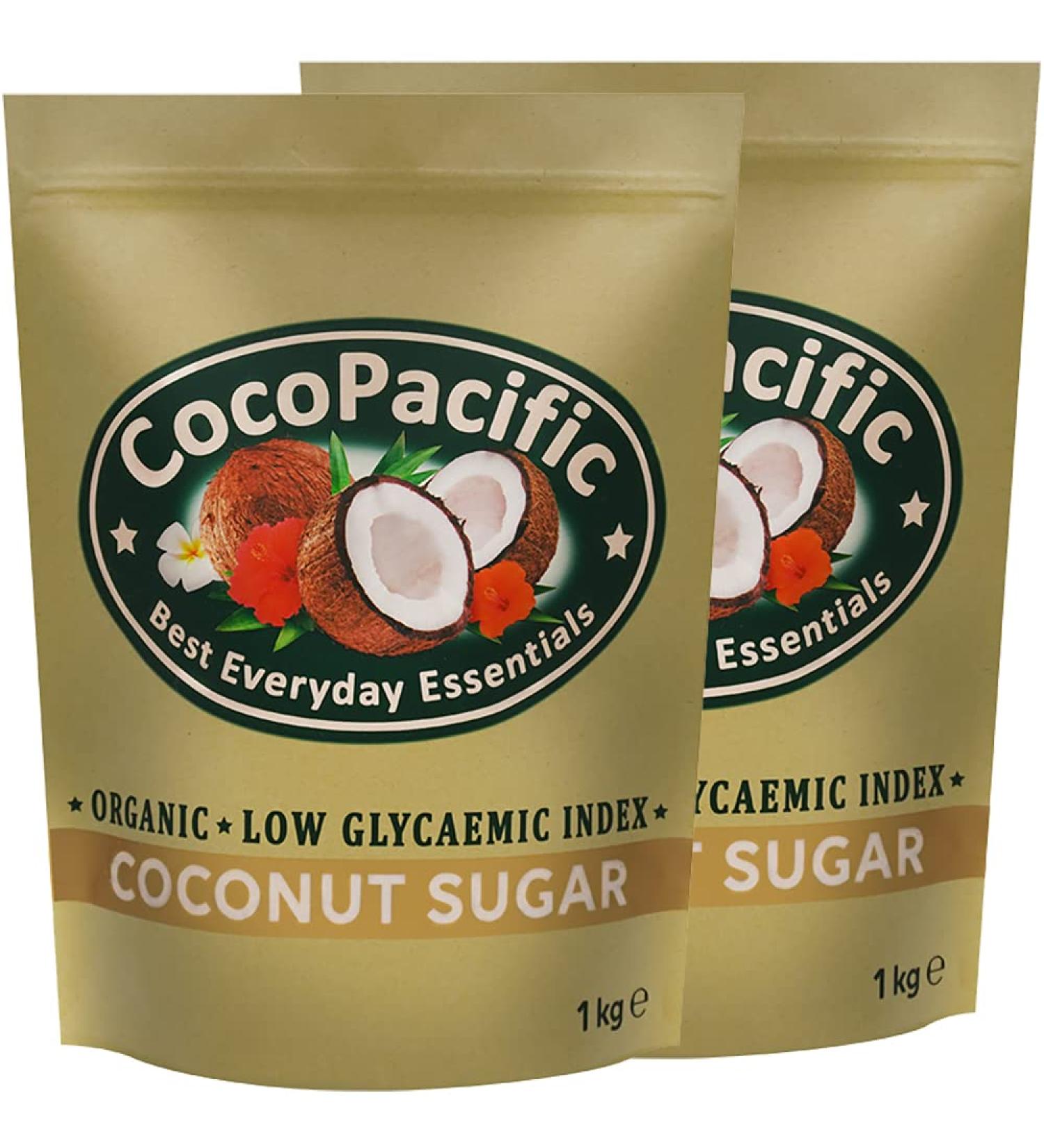CocoPacific Organic Coconut Sugar 2kg | Unrefined Natural Sweetener | Low Glycaemic Index | 100% Pure & Non-GMO - Buy Online on GoSupps.com