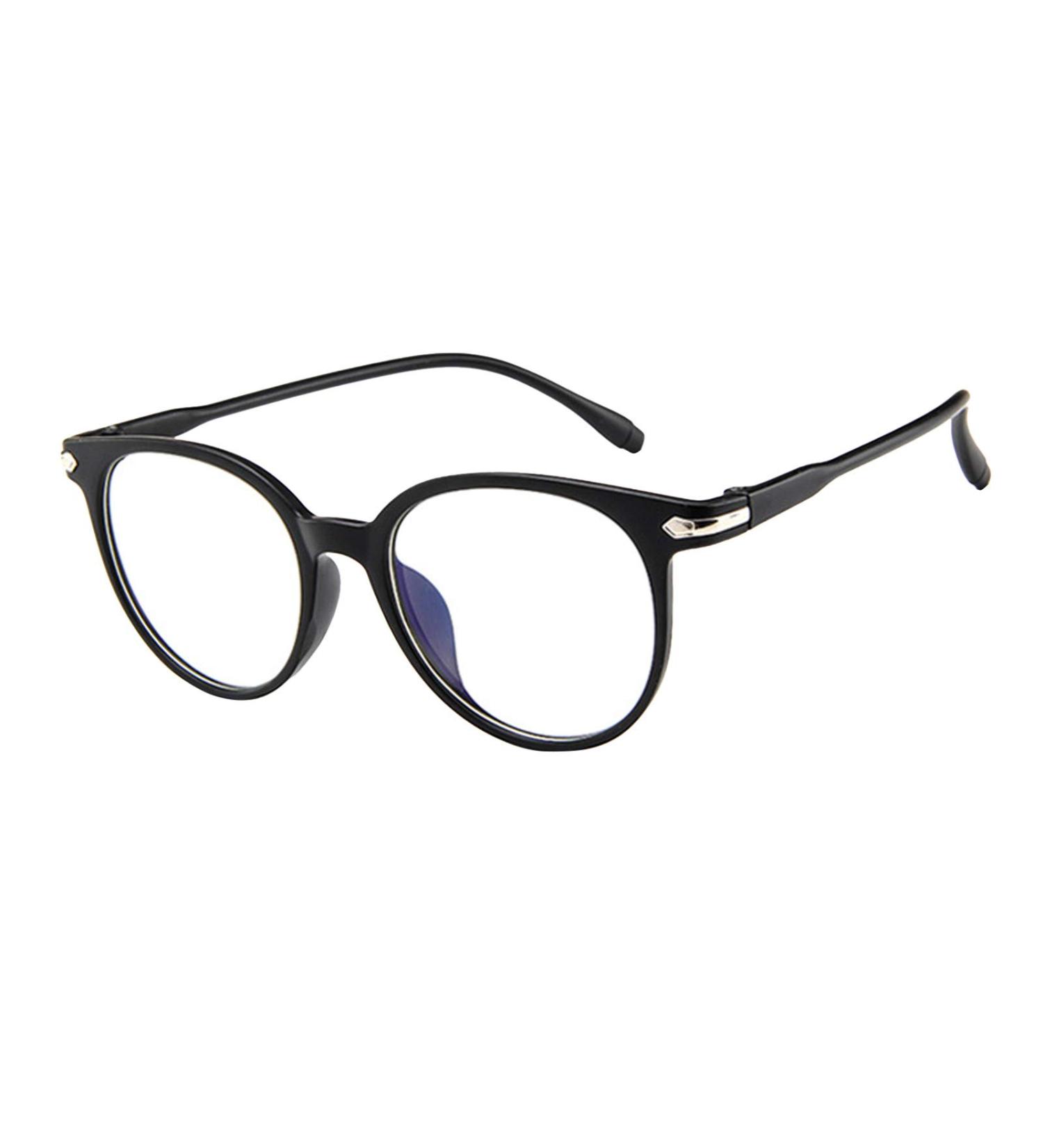 Buy Children's Blue Light Filter Glasses - Prescription-Free Gaming & Computer Glasses - Z1110-2 Black Oval Design - Buy Online on GoSupps.com