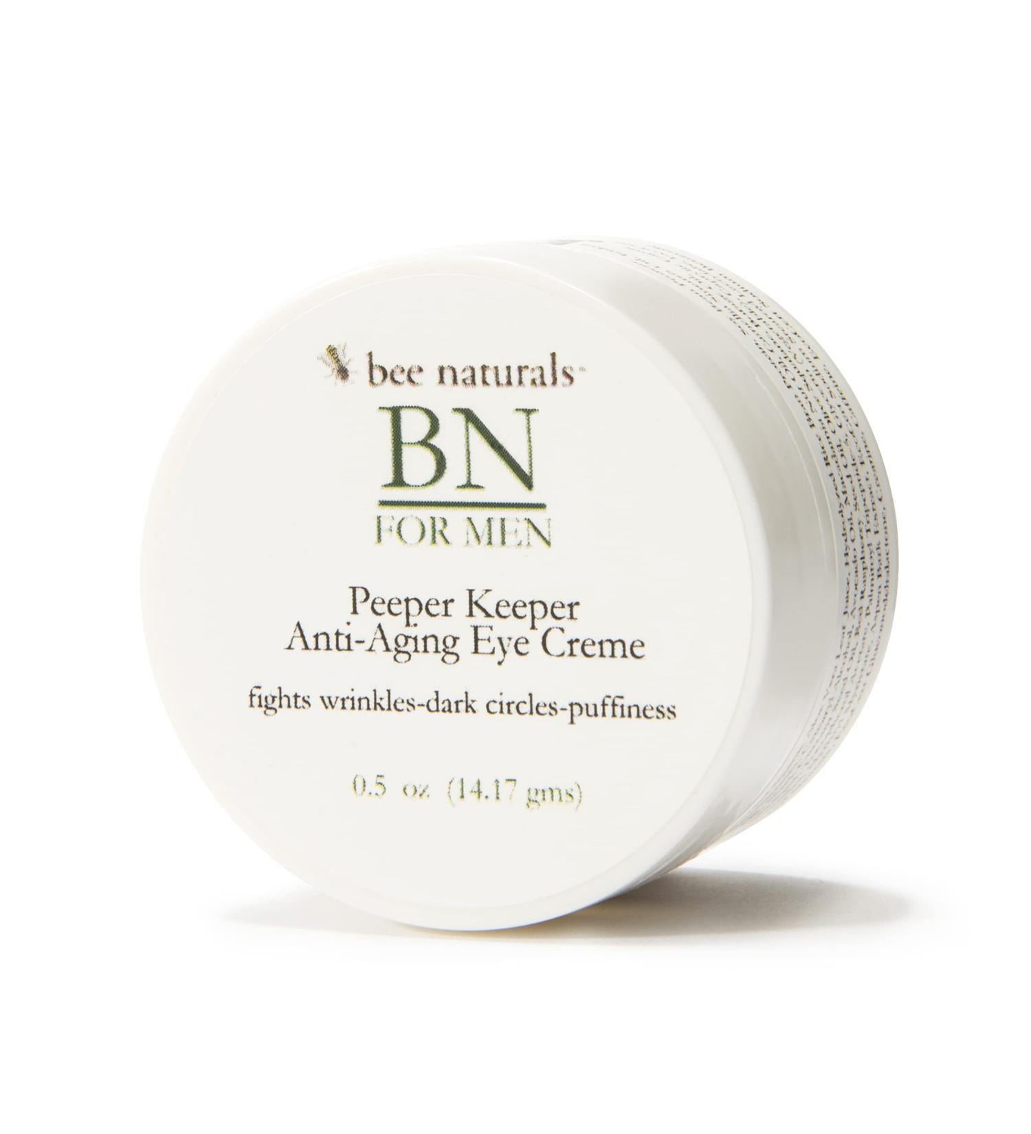 Bee Naturals Men's Peeper Keeper Anti-Aging Eye Cream 1oz - Reduce Wrinkles & Dark Circles - Buy Online on GoSupps.com
