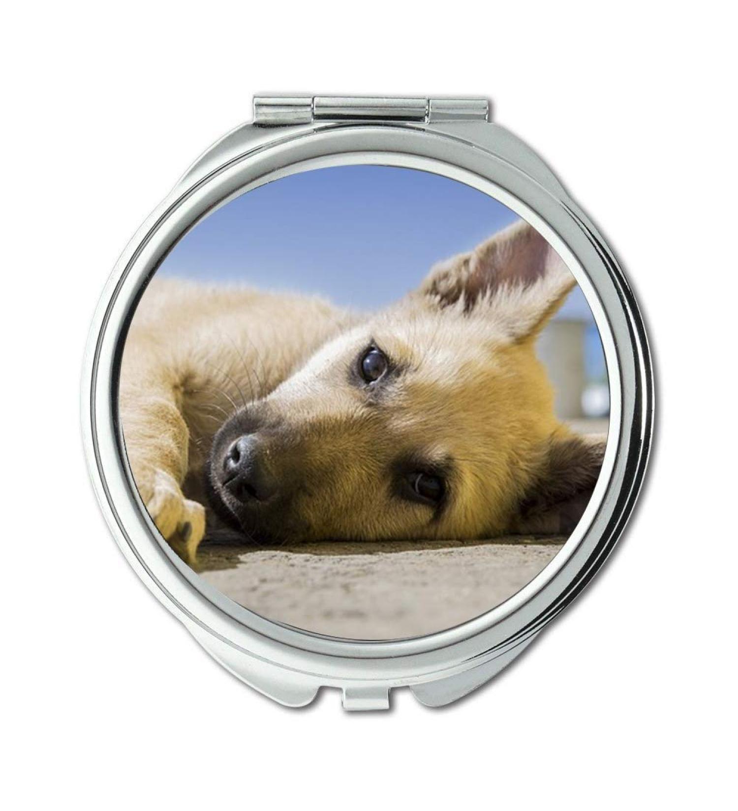 YENDOSTEEN Mirror makeup mirror Dog Puppy Pet Animal Cute Canine Adorable Doggy pocket mirror portable mirror - Buy Online on GoSupps.com
