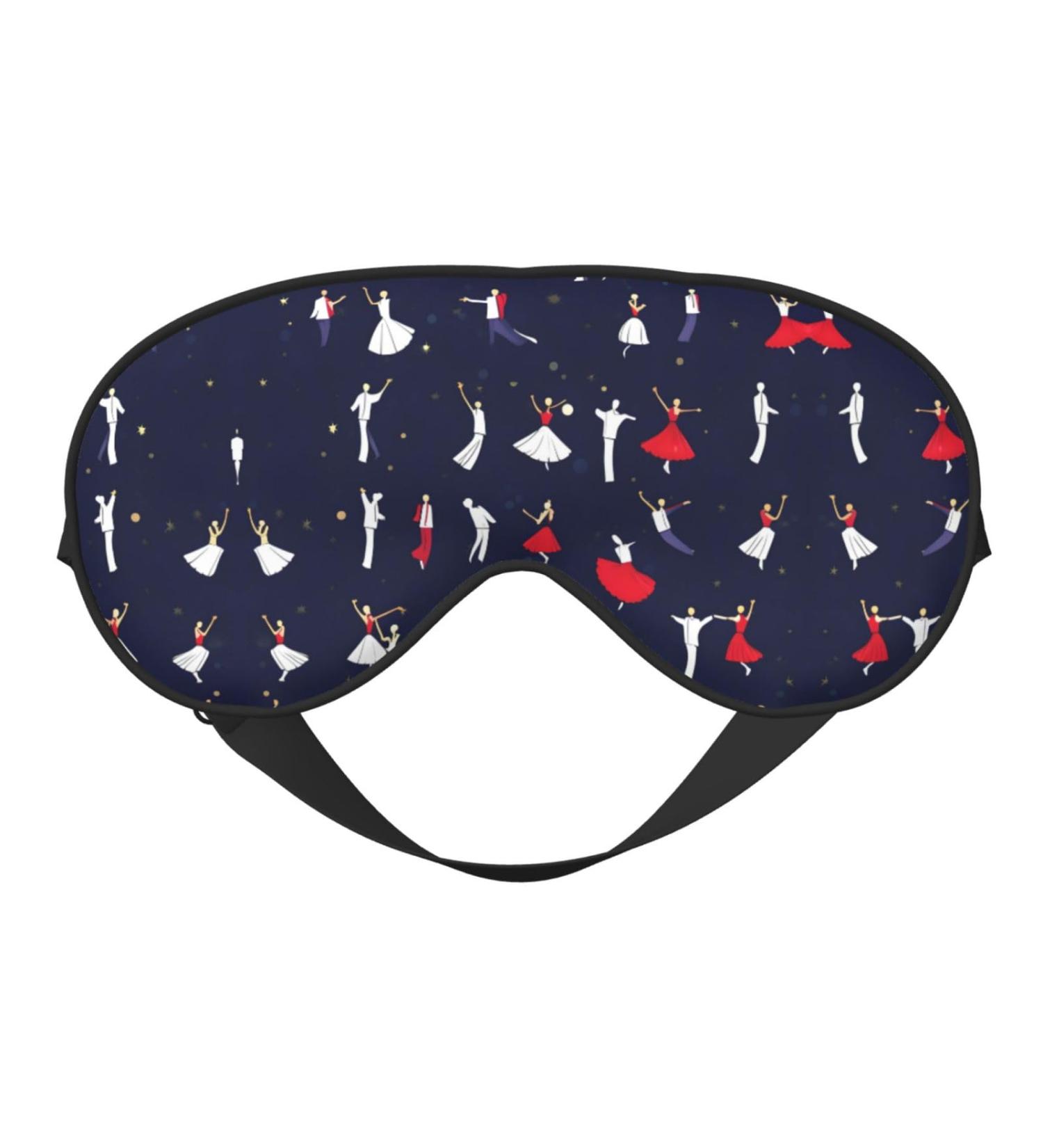 SSIMOO Ballroom Dance Eye Mask | Soft Breathable Sleep Patch for Women | Perfect for Travel & Relaxation - Black - Buy Online on GoSupps.com