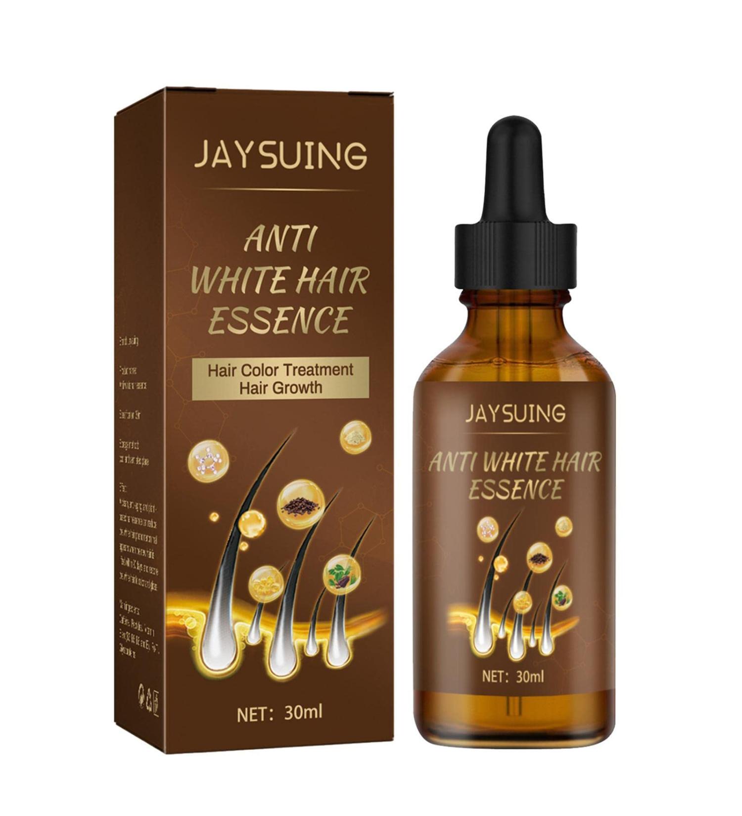 Reverse Gray Hair Natural Nourishing Hair Growth Essence Volumizing Anti Gray Hair Essence 30ml Men Women Hair Care for Shiny Healthy Black Hair Eastuy - Buy Online on GoSupps.com