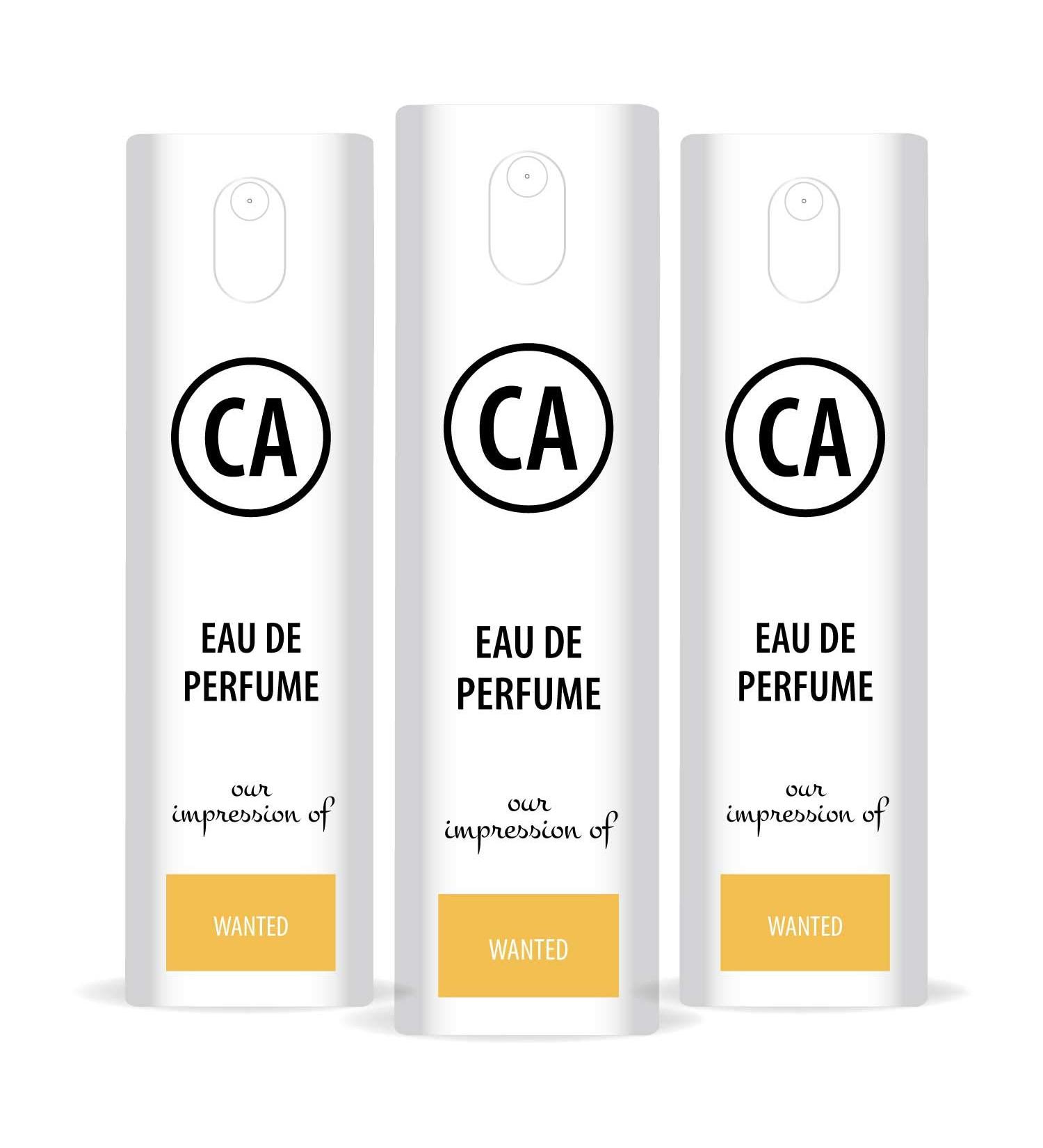 CA Perfume Impression of Wanted For Men Travel Size Refillable Atomizer Sample Replica Fragrance Eau de Parfum/Cologne Sprayer 0.3 Fl Oz/10 ml / X3 - Buy Online on GoSupps.com