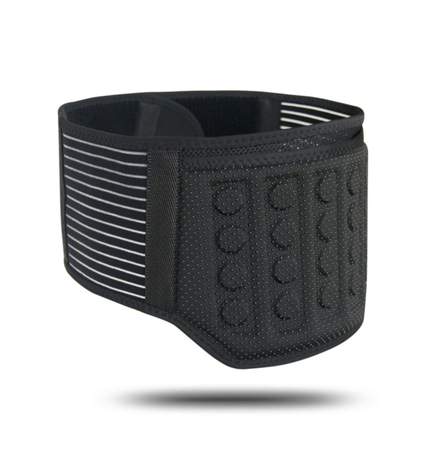 Hemoteq Self-Warming Lumbar Support Belt - Pain-Relieving Back Support for Men & Women | XL/X-Large | Black - Buy Online on GoSupps.com