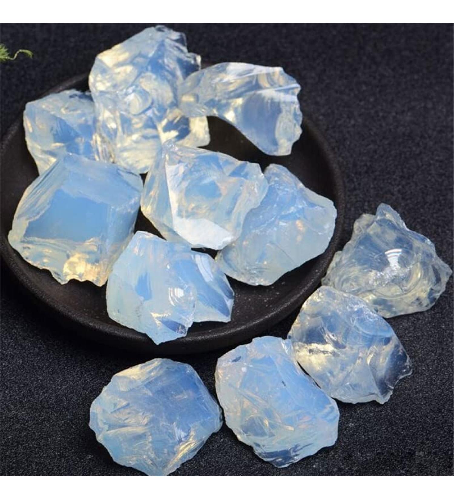 Natural Crystal Rough Natural Opal Rough Stone Beautiful Specimen Crystal Stone for Reiki Home Decor - (Color: 40-50g Size: 3-5cm) - Buy Online on GoSupps.com