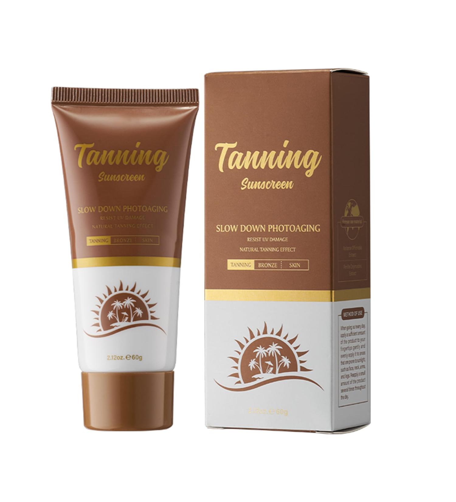 Shantou Youjia 60 g selftanning gel selftanning lotion tanning accelerator nongreasy tanning lotion for all skin types dark sunscreen - Buy Online on GoSupps.com