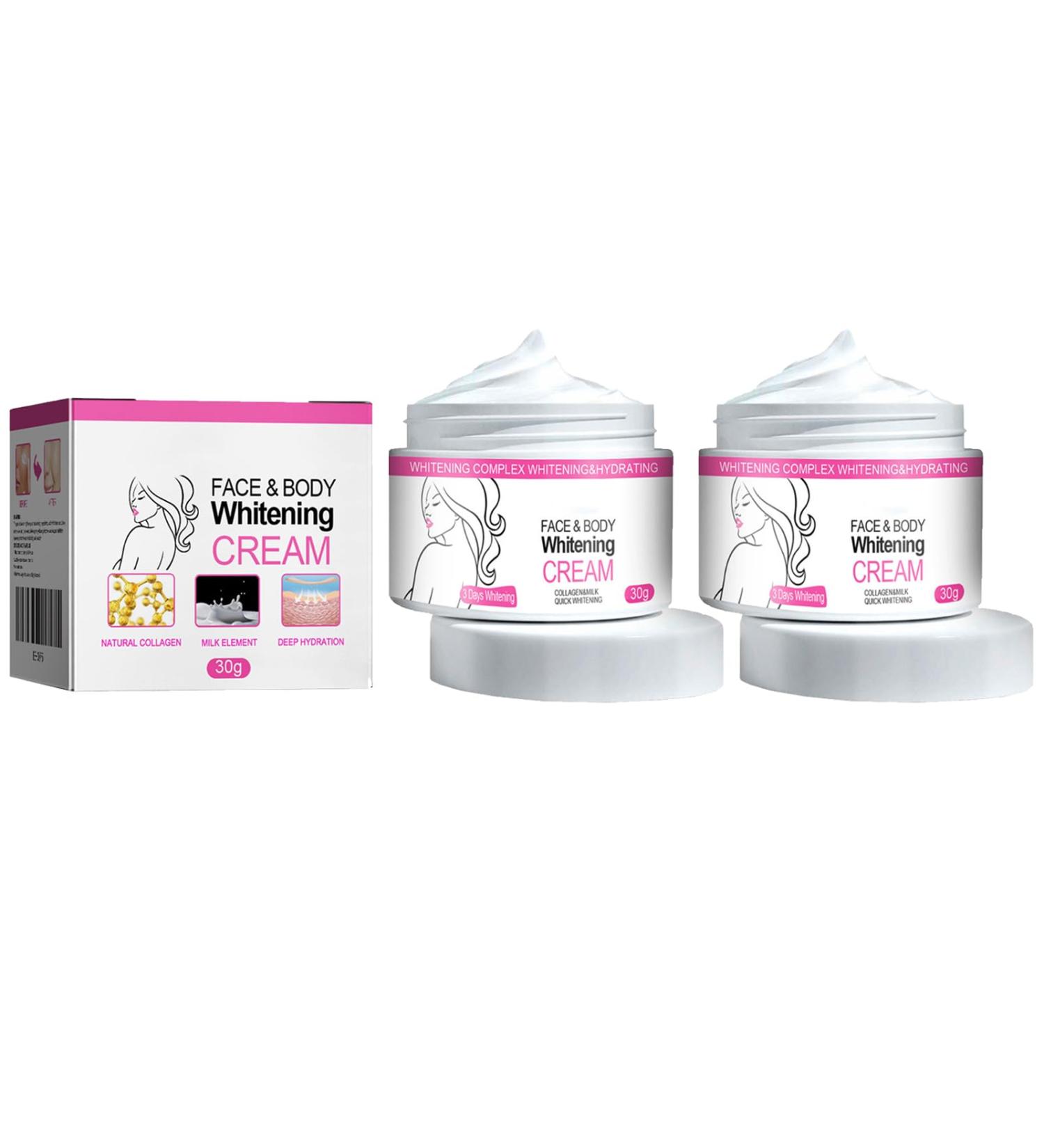 Lot de 2 cr mes claircissantes pour tous les types de peau - Cr me claircissante pour les avant-bras - Cr me anti- ge pour femmes et hommes - 30 g - Buy Online on GoSupps.com