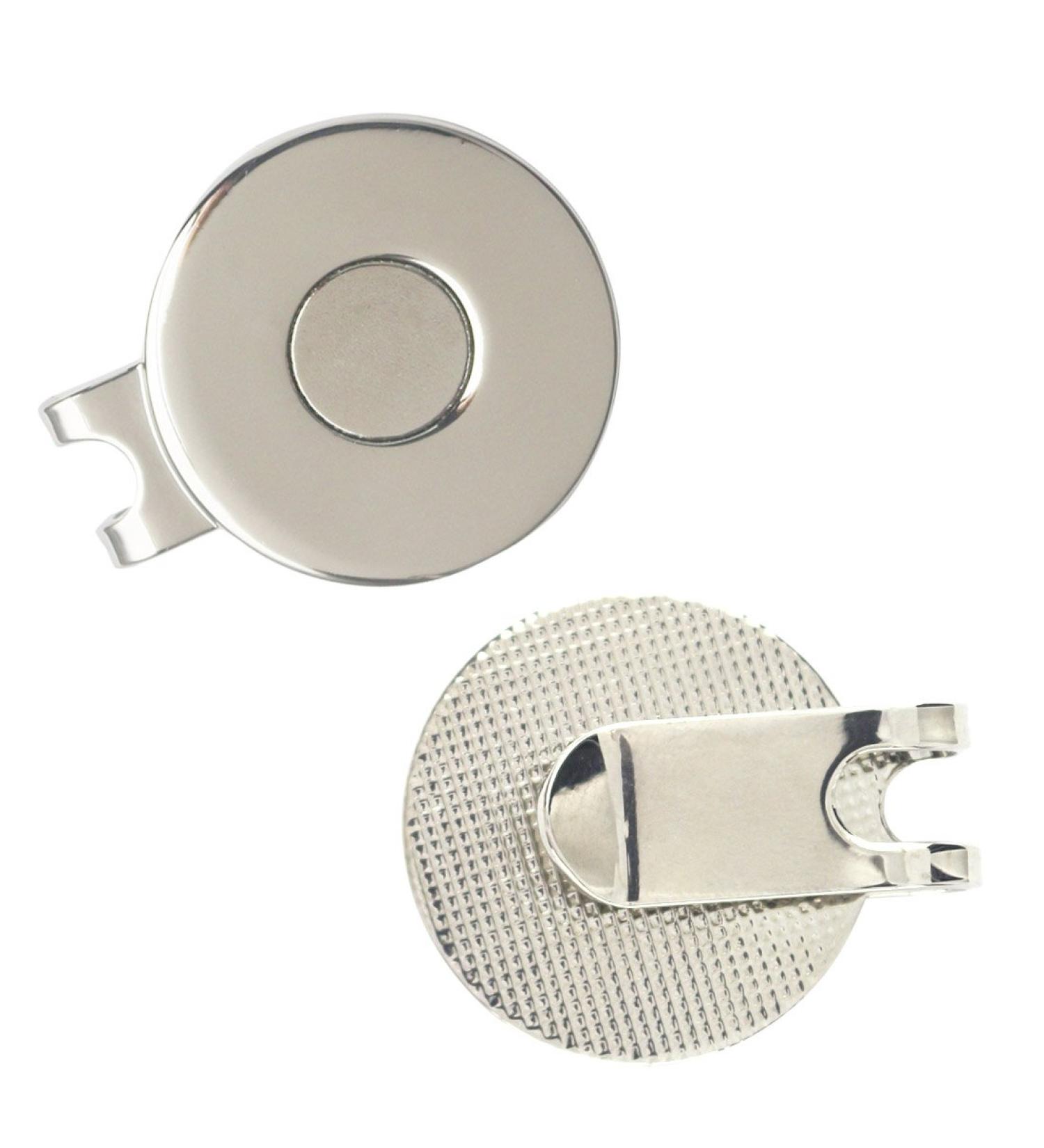 PINMEI Hat Clips Golf Ball Marker Holder - Set of 2 Silver Clips - Buy Online on GoSupps.com