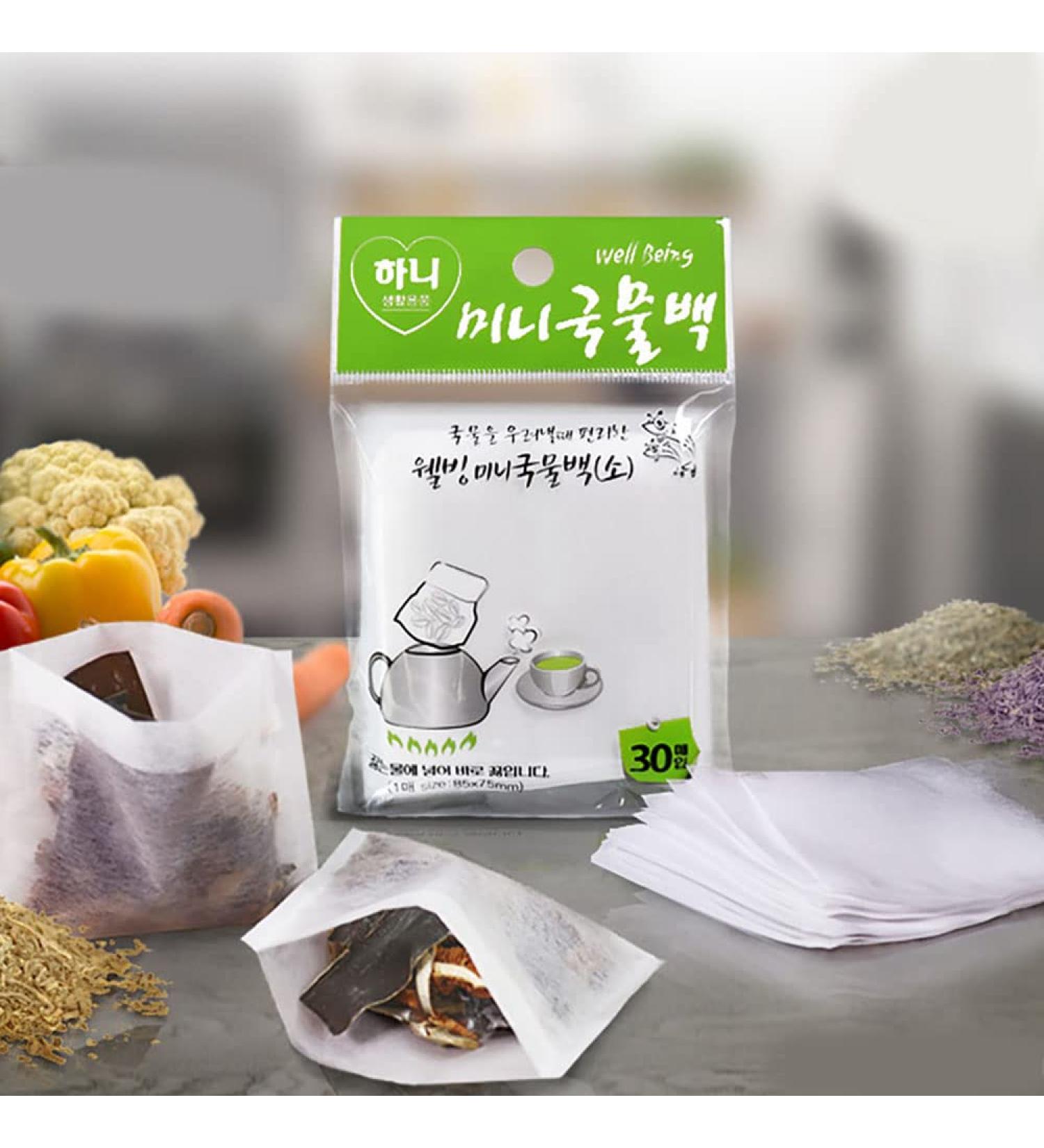 HANY 150 Disposable Mini Soup and Tea Filter Bags for Loose Tea Soup Ingredients Herbs Coffee 30pc x 5 pack (3.34 x 3in) - Buy Online on GoSupps.com