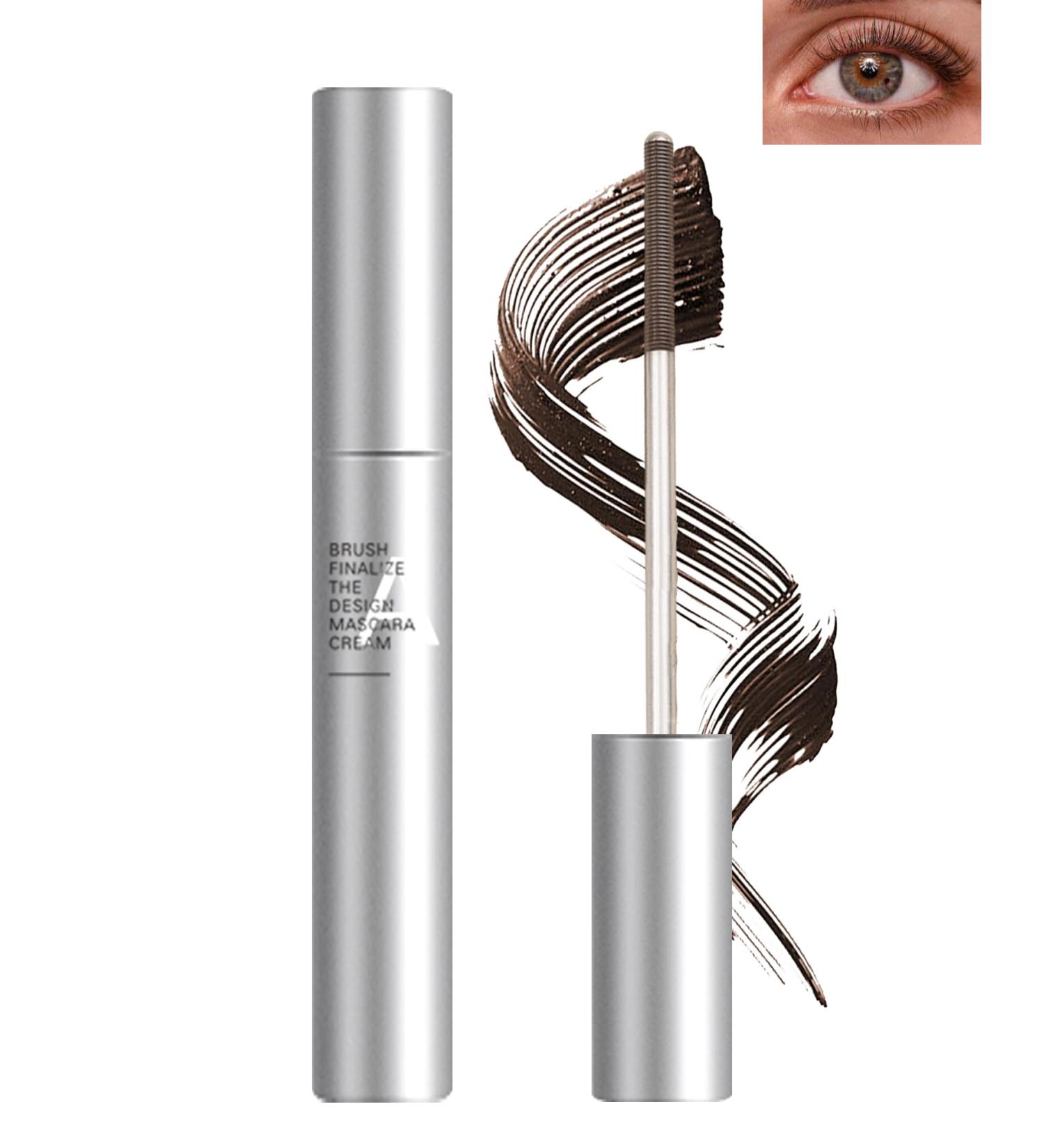 Washable Metal Rod 3D Mascara-1Pcs Waterproof Brown Extra Slim Tubing Mascara Volume and Length Long Lasting Smudge-proof Curling Eyelash Iron Brush Wand Mascara Mother's Day Gift for Women-02Brown 1pcs Brown - Buy Online on GoSupps.com