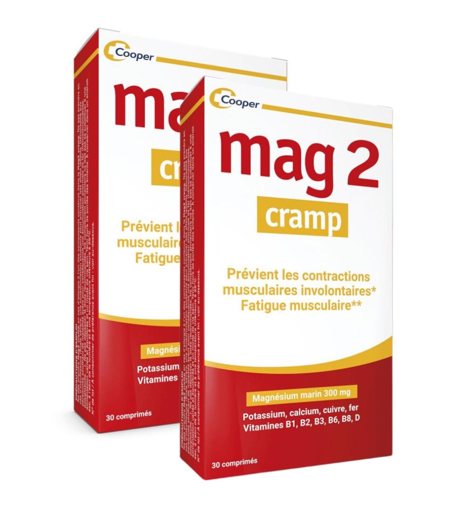 Mag 2 Cramp - Marine Magnesium Prevents Involuntary Muscle Contractions Muscle Fatigue 1 Month Treatment 30 Units (Pack of 2) - Buy Online on GoSupps.com