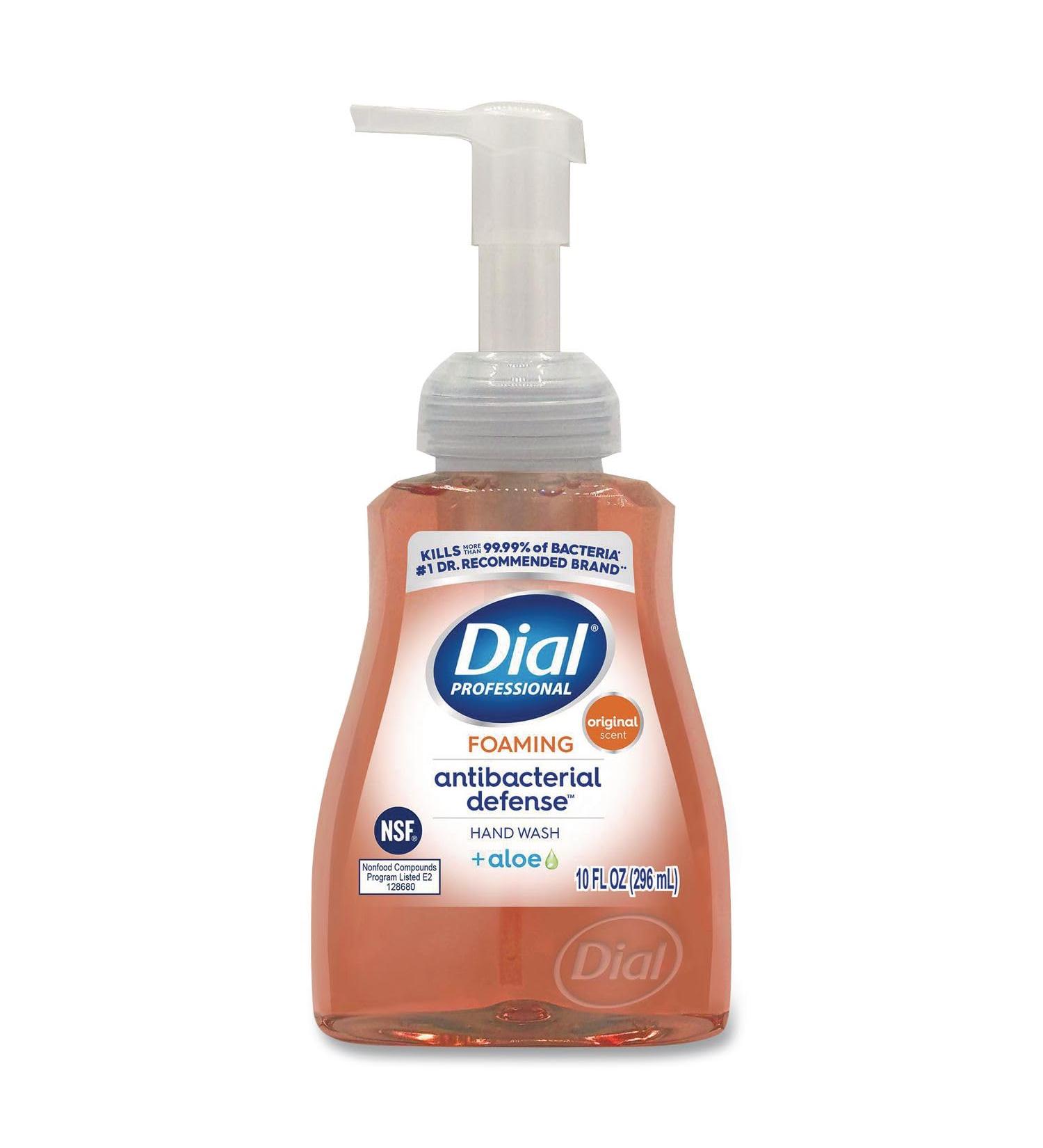 Dial Professional Antibacterial Foaming Hand Soap Original Scent 10 oz #1 Doctor Recommended Kills 99.99% Germs Dermatologist Tested Cruelty Free Paraben and Phthalate Free NSF Certified