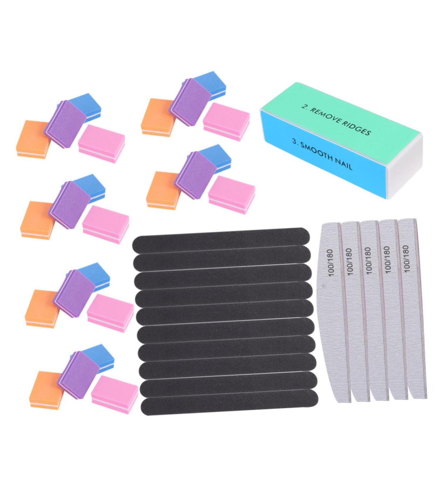 1 Nail Files Nail Art Tools Nail Buffering Nail Polish Sanding Nail File Baby Nail File Nail Tool Fingernail Sanding Nail File Tool Nail Polisher Sponge 40 Piece Set - Buy Online on GoSupps.com