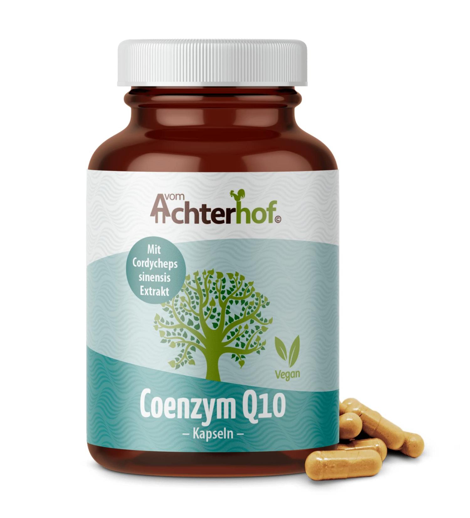 Coenzyme Q10 100 Capsules | Pure Patented Q10 | Achterhof - Boost Energy & Support Heart Health - Buy Online on GoSupps.com