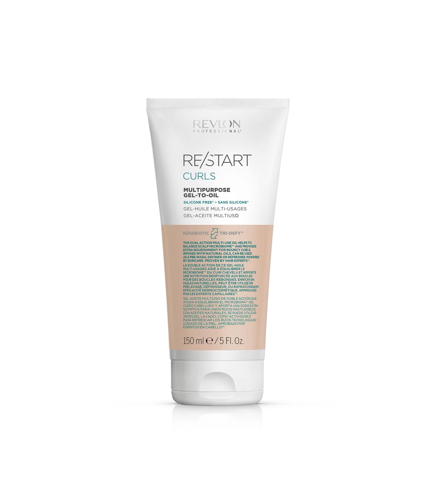 Revlon Professional Re/Start Curls - Hair Gel/Oil - Curly Hair Care - Curl Activator - Multi-Use Hair Care - Balances Scalp - 150 ml - Buy Online on GoSupps.com