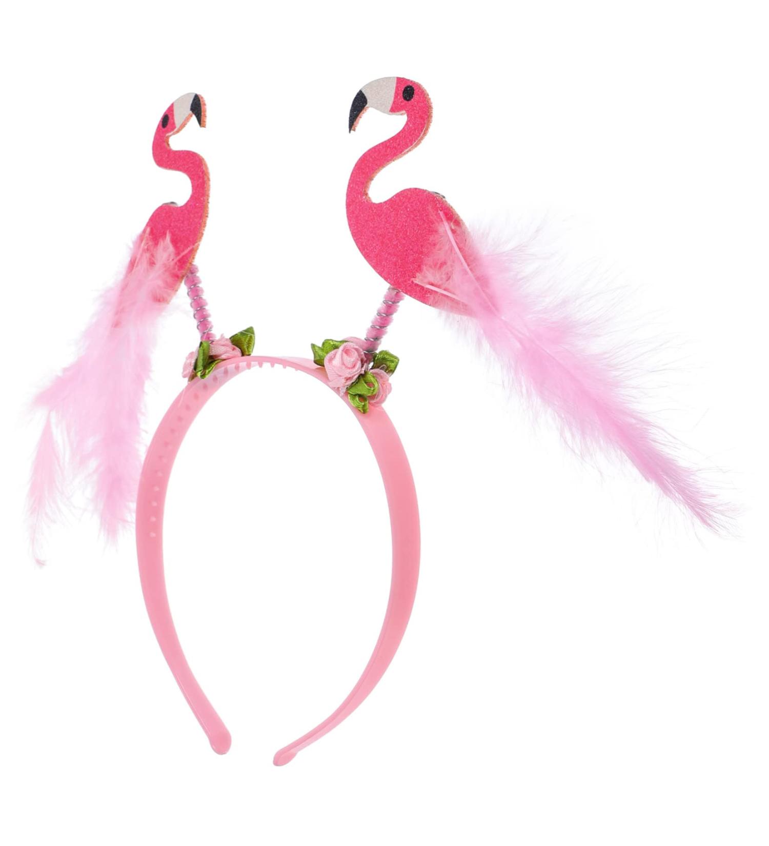 COSMEVIVI Flamingo Headband Beach Headband Flamingo Hair Hoop Hawaiian Accessories Party Supplies Headbands for Luau Party Headdress for Hawaii Party Hair Accessory Party Favor Party Props - Buy Online on GoSupps.com