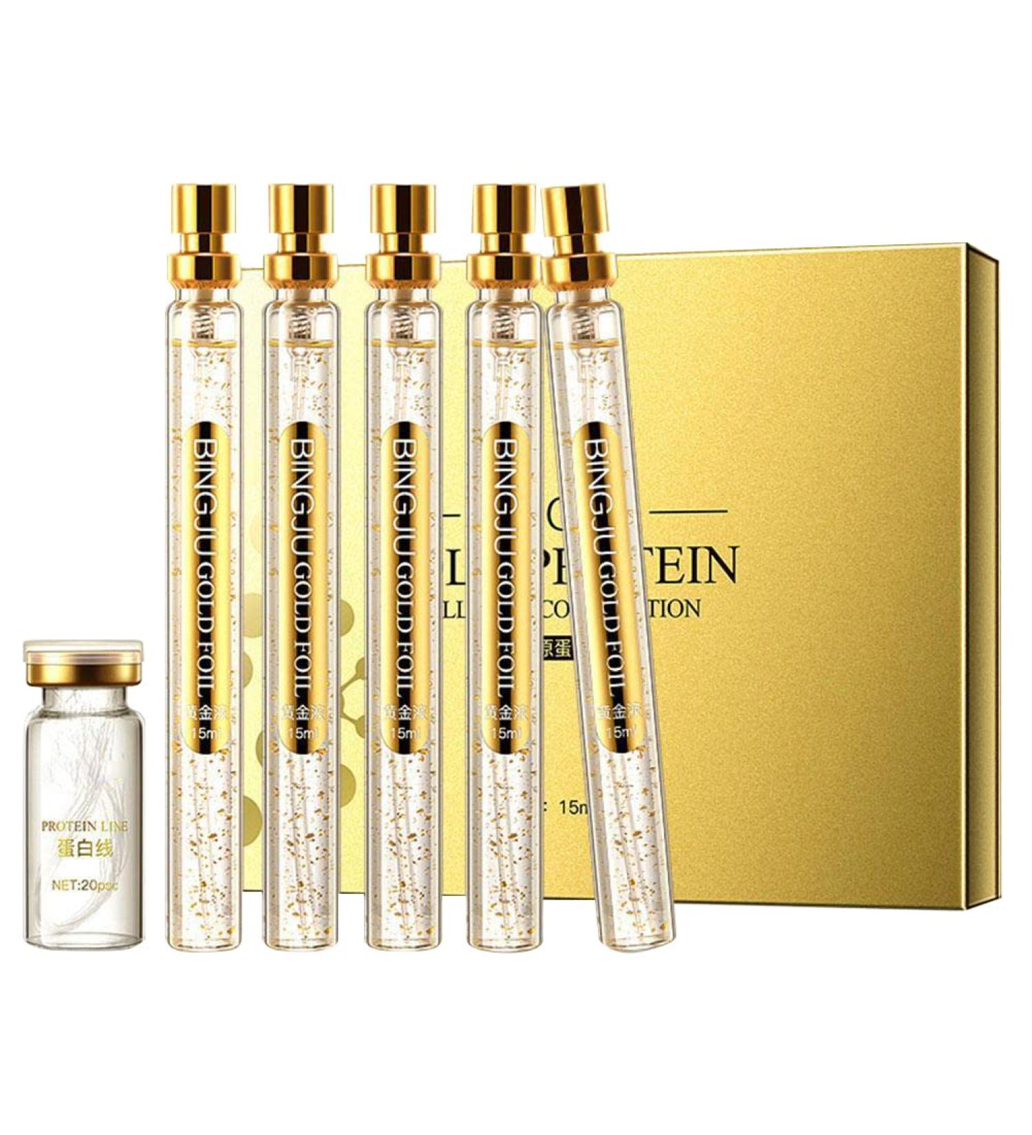 Soluble Protein Wire Resorbable Collagen Wire For Lifting Combined Set Of Soluble Protein And Gold Essence Wire Lifting Nano Fade Fine Lines Thread Lift - Buy Online on GoSupps.com