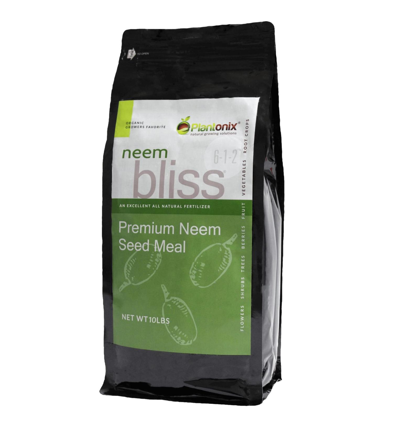 Neem Bliss (10 lbs) - Premium Neem Cake Natural Fertilizer (6-1-2) for Organic Gardening - Buy Online on GoSupps.com