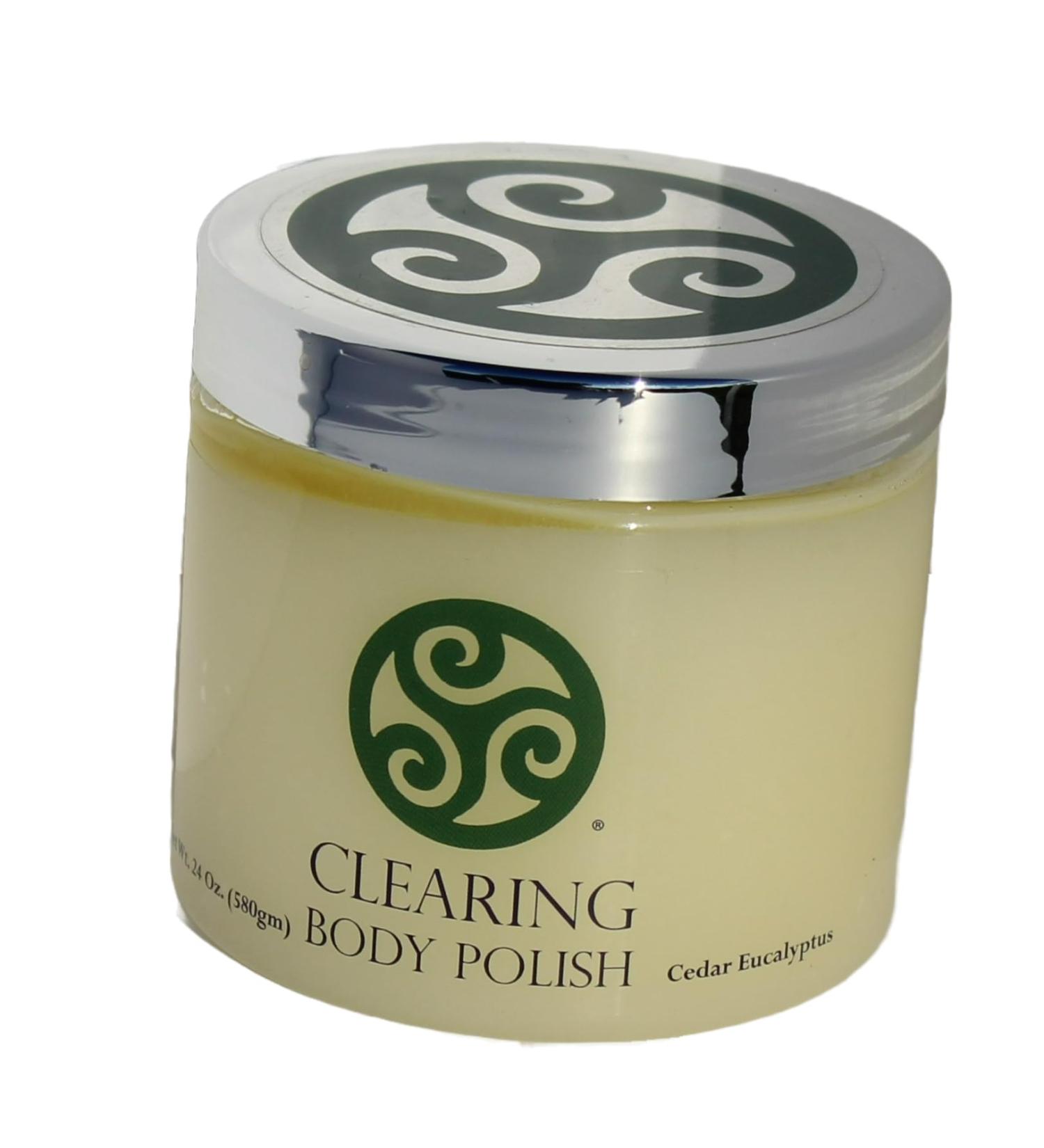 Trillium Body Polish - Clearing Cedar Eucalyptus Salt Scrub - Natural - 24 Ounces