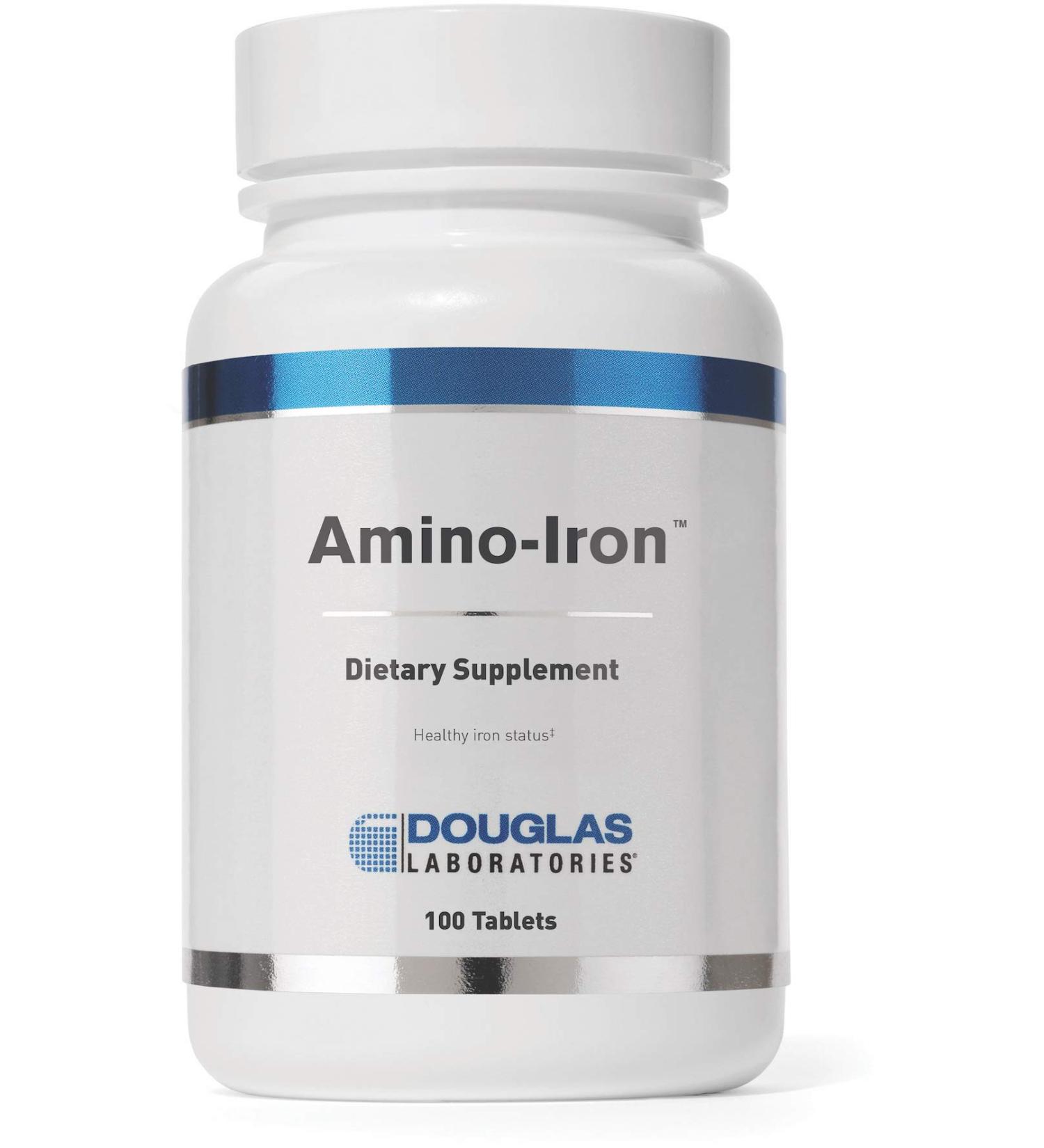 Douglas Laboratories Amino-Iron 100 Tablets | Highly Absorbable Iron/Amino Acid Supplement - Buy Online on GoSupps.com