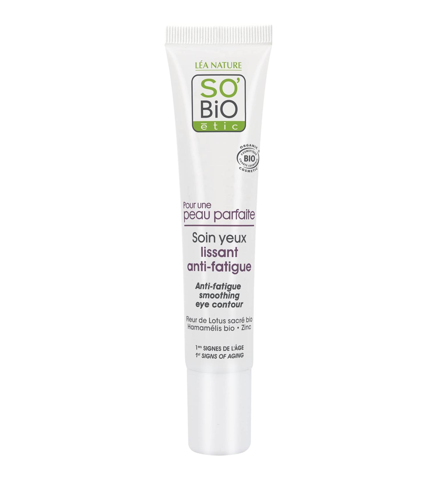 So Bio tic Anti-Fatigue Eye Cream | Organic Brightening & Plumping Under Eye Treatment for Dark Circles Wrinkles & Anti-Aging - 0.51 fl oz - Buy Online on GoSupps.com