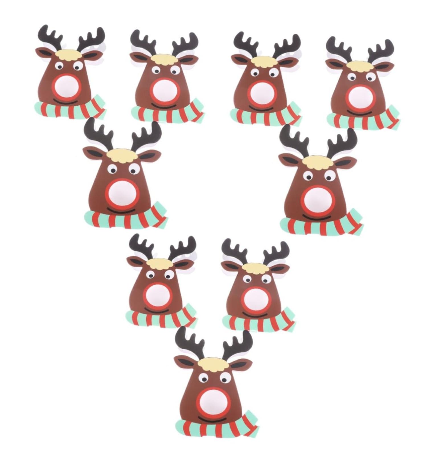 ABOOFAN ABOOFAN 75 Pieces Lollipop Card Decoration Card Lollipop Paper Christmas Message Card Christmas Lollipop Reindeer Candy Holder Chocolate - Buy Online on GoSupps.com