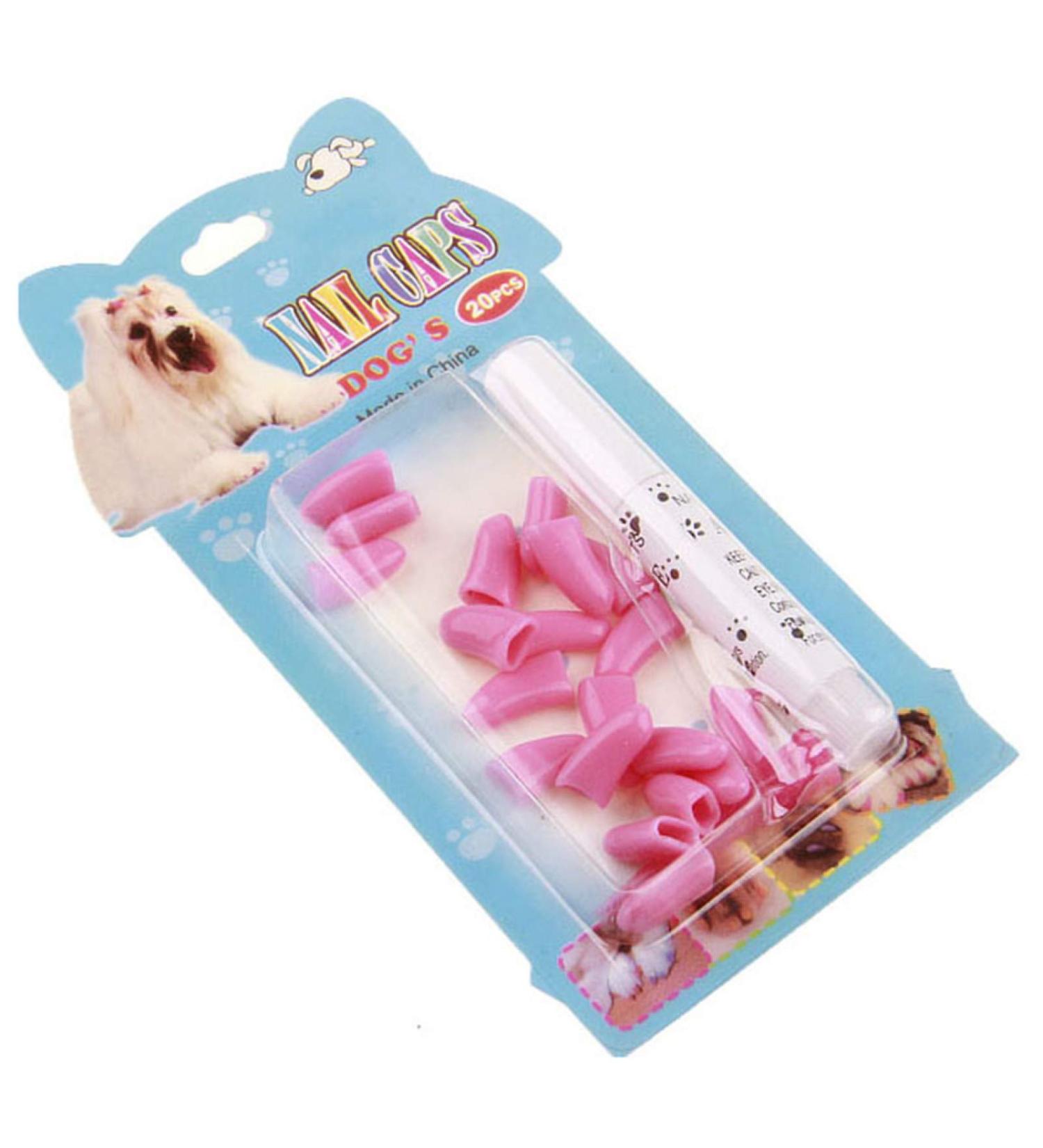 20x Pink Cat Claw Protectors - Anti-Scratch Caps for Kittens - Size S - International Shipping - Buy Online on GoSupps.com