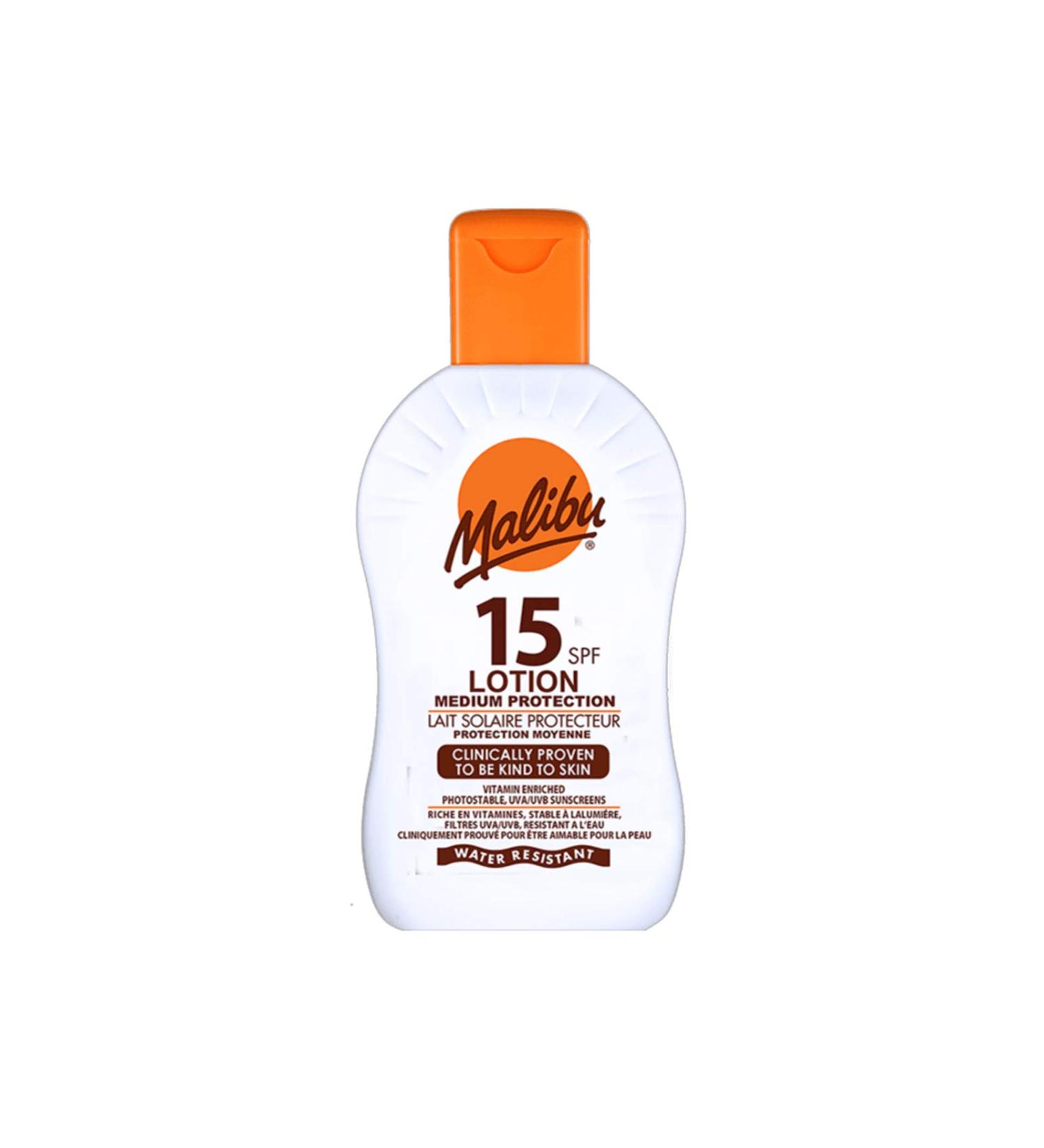 Malibu Sun Lotion Medium Protection SPF15 200ml