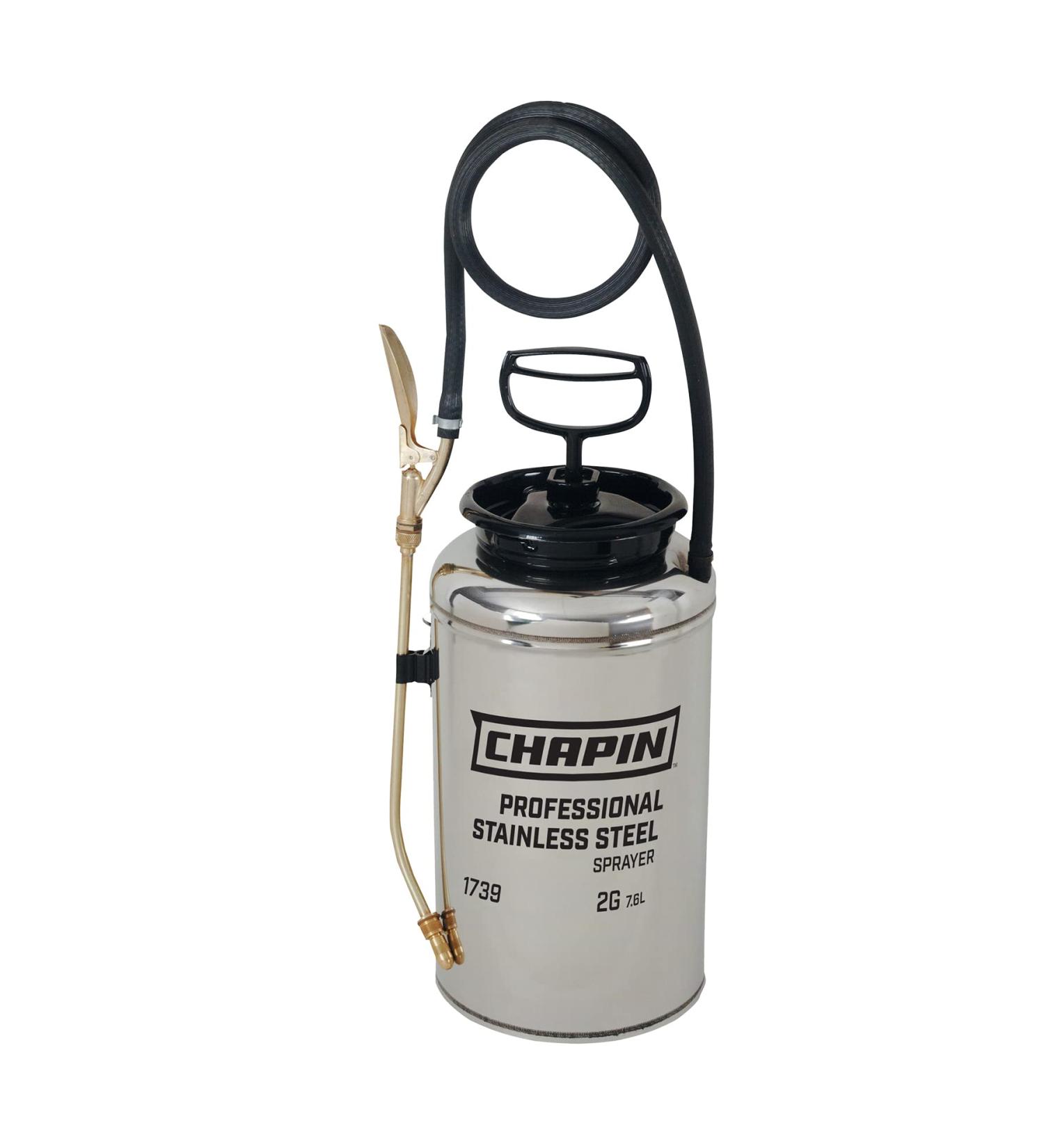 Chapin International 1739 Stainless Steel Industrial Sprayer - Ideal for Fertilizers Herbicides & Pests | International Shipping Available - Buy Online on GoSupps.com