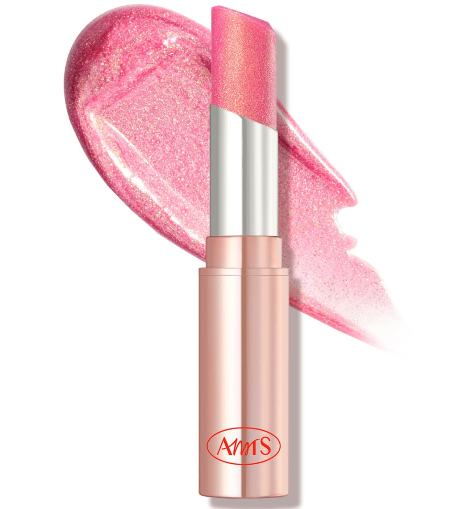 AMTS Glitter Lip Balm Stick | Pearl Shimmer | Tinted Hydration for Dry Cracked Lips - Aurora Lights - Buy Online on GoSupps.com