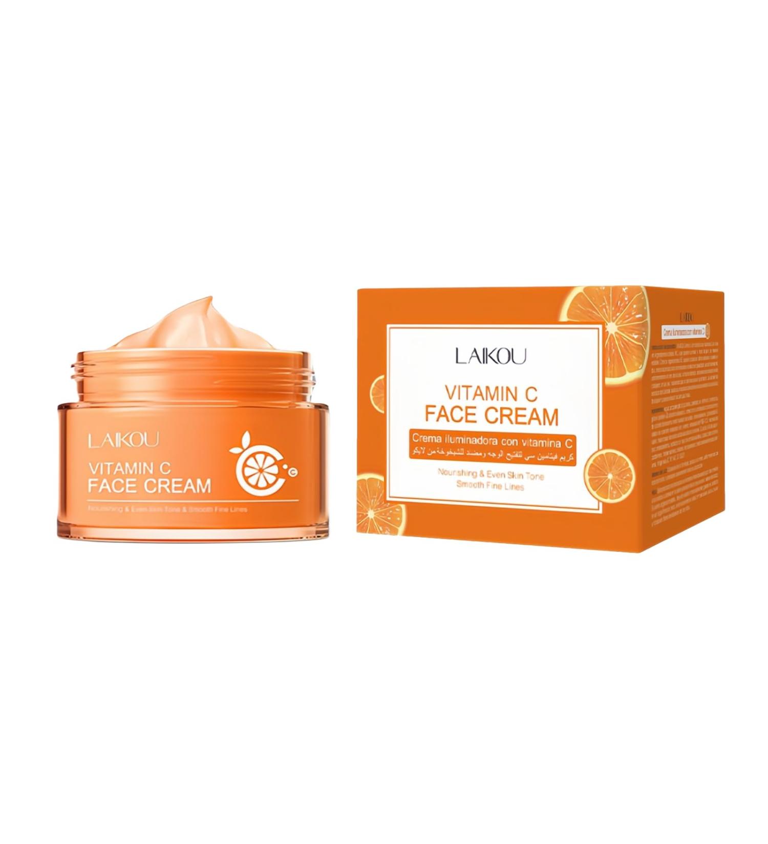 Vitamin C Face Cream - Nourishing & Moisturizing with Shea Butter (50ml) - Fresh Non-Greasy Formula for Radiant Skin - International Shipping Available - Buy Online on GoSupps.com