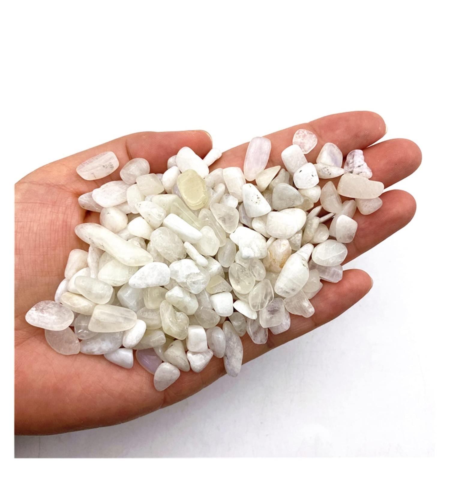 Natural Crystal Rough 50g Natural White Moonstone Gravel Stones Crystal Rock Quartz Specimen Natural Quartz Crystals Home Decoration ERTEYIN - Buy Online on GoSupps.com