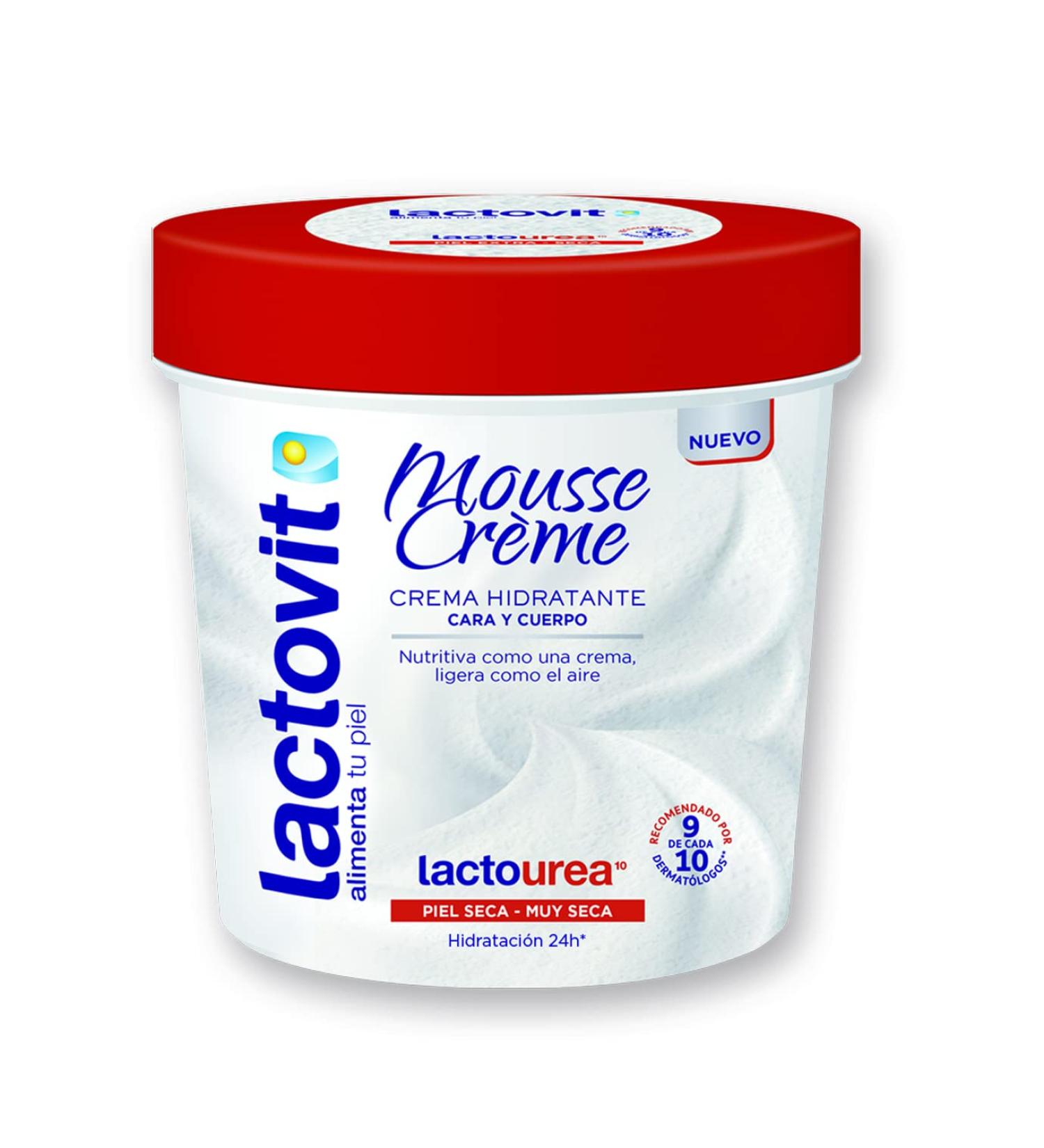 Lactovit - Lactourea Moisturising Cream Mousse for Body and Face 24H Duration for Dry and Very Dry Skin