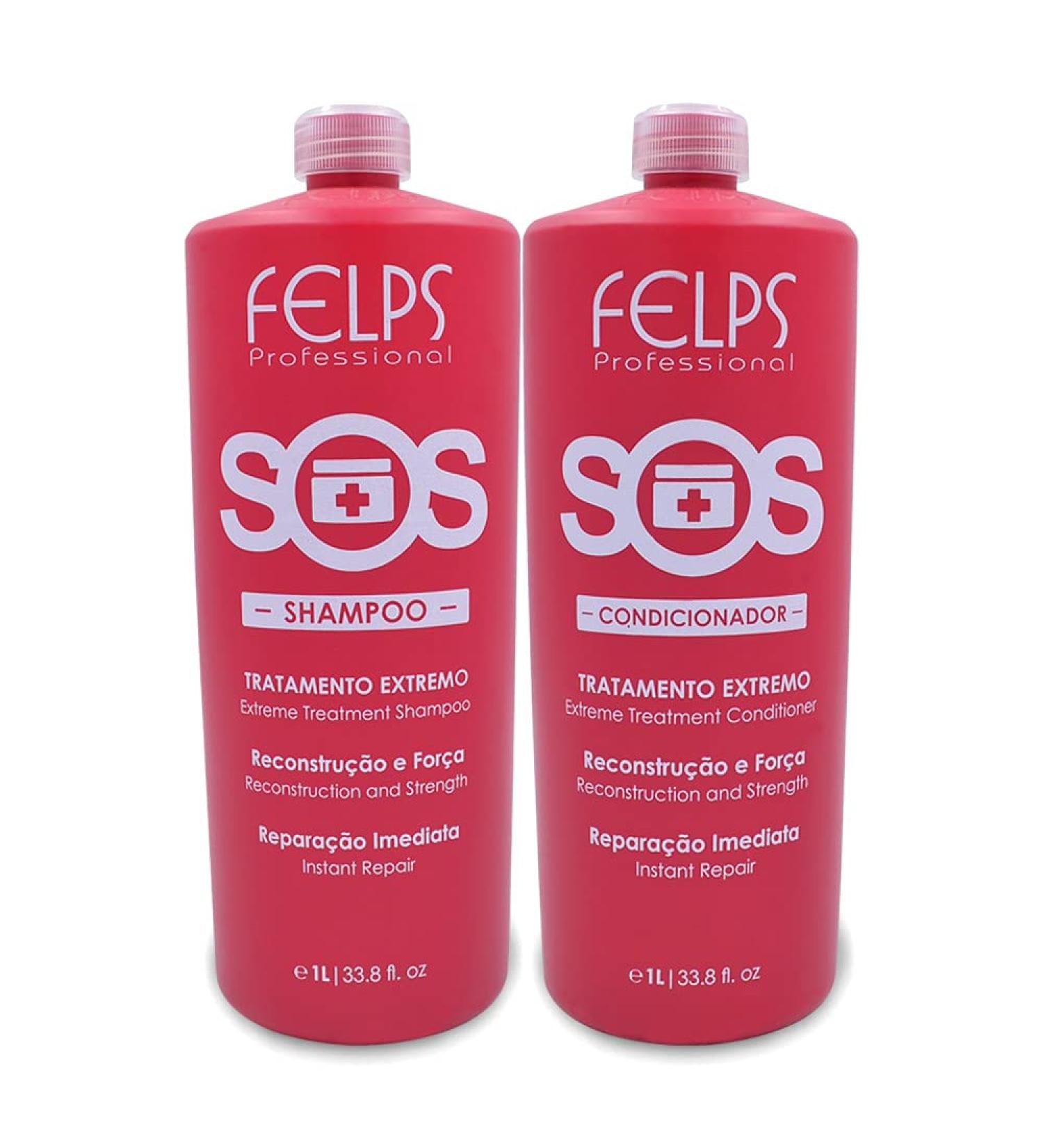 Felps SOS Kit Shampoo & Conditioner - Intense Treatment 2x1L | Best International Shipping - Buy Online on GoSupps.com