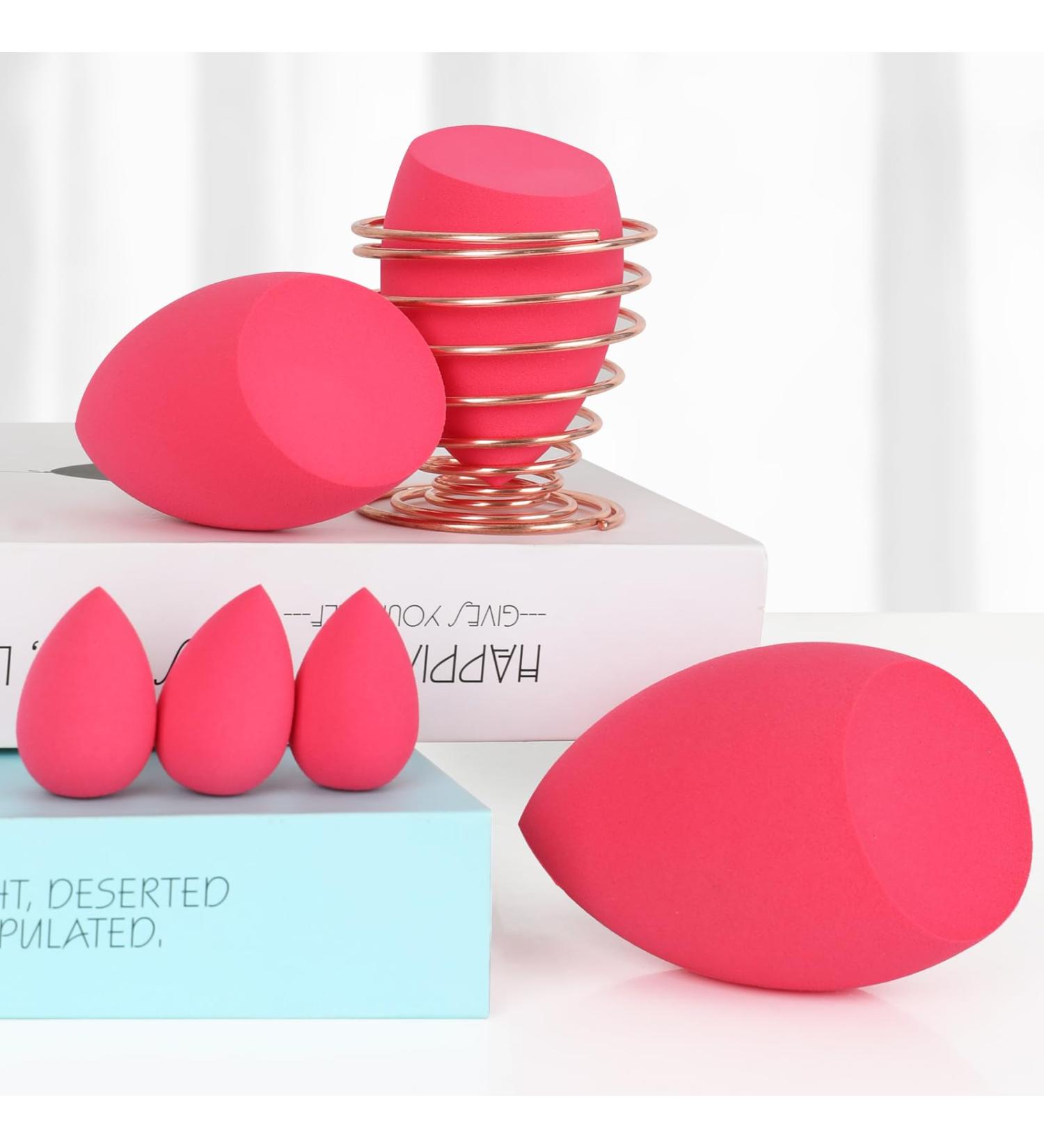 Grehge eup Sponge Set Set contains: 1 Large Makeup Sponge (3.94in) 2xSmall Makeup Sponge (2.55in) 3 Mini Makeup Sponges (1.29in) and 1 Sponge Holder Cruelty-free & Latex-free Beauty Sponge - Buy Online on GoSupps.com