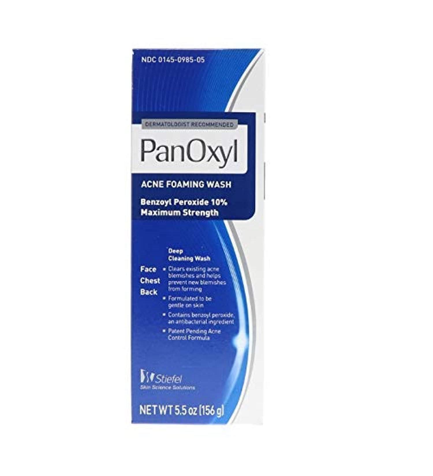 PanOxyl Foaming Acne Wash Maximum Strength 5.5 oz (Pack of 2) - Best Acne Treatment Solution - Buy Online on GoSupps.com
