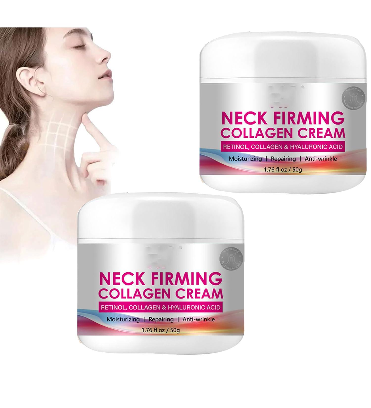Neck and D collet Firming Cream with Peptides and Retinol 50 mL - Anti-Wrinkle Neck for Women Anti Aging Neck Cream - Neck Sagging Cream (2PC) - Buy Online on GoSupps.com