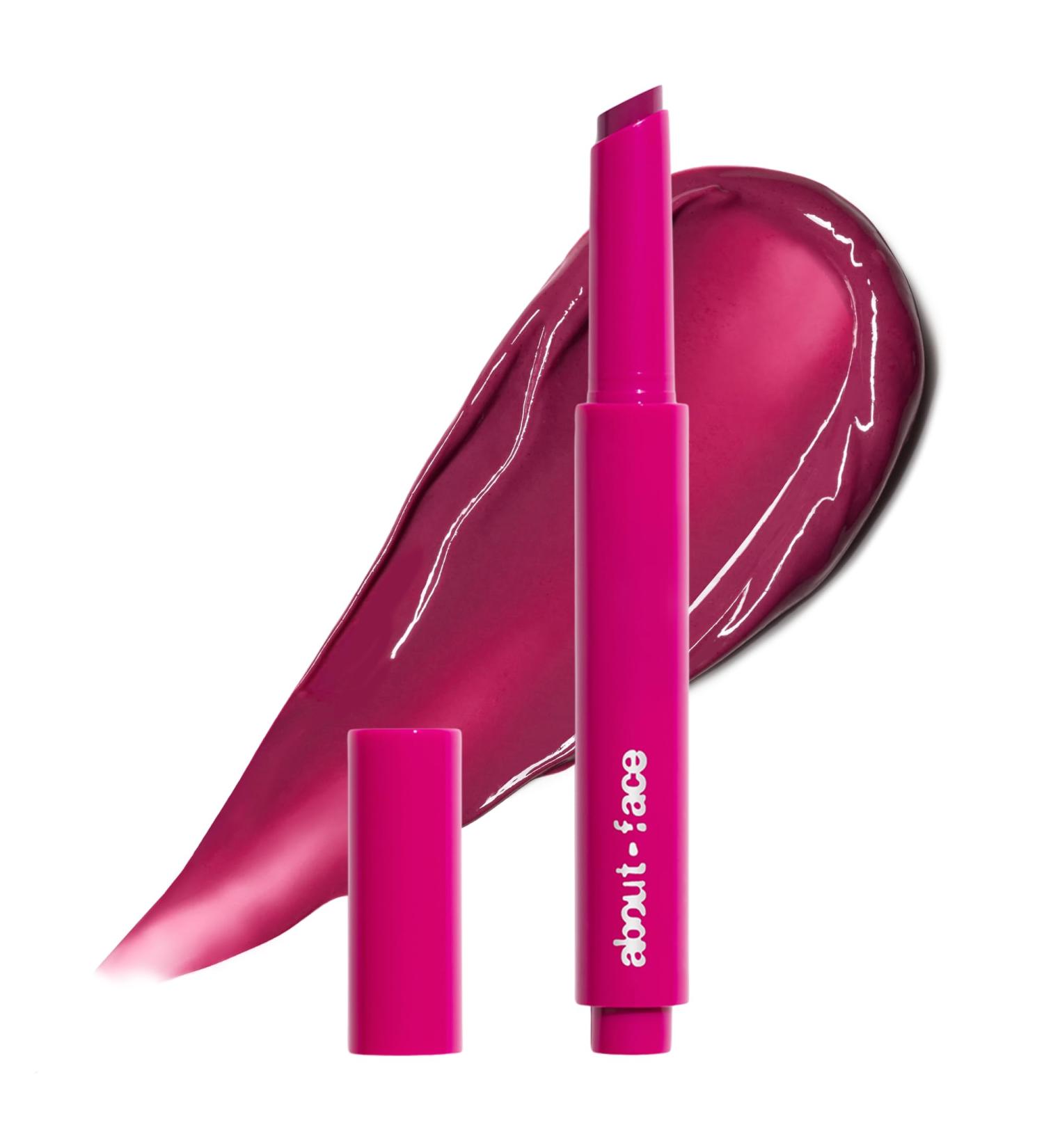 about-face Cherry Pick Lip Color Butter High-Shine Hydrating Lip Balm with Pomegranate Flower Extract & Cherry Butter Vegan Cruelty-Free Clean Beauty 0.06 oz (Berry Smash Spring Violet) - Buy Online on GoSupps.com