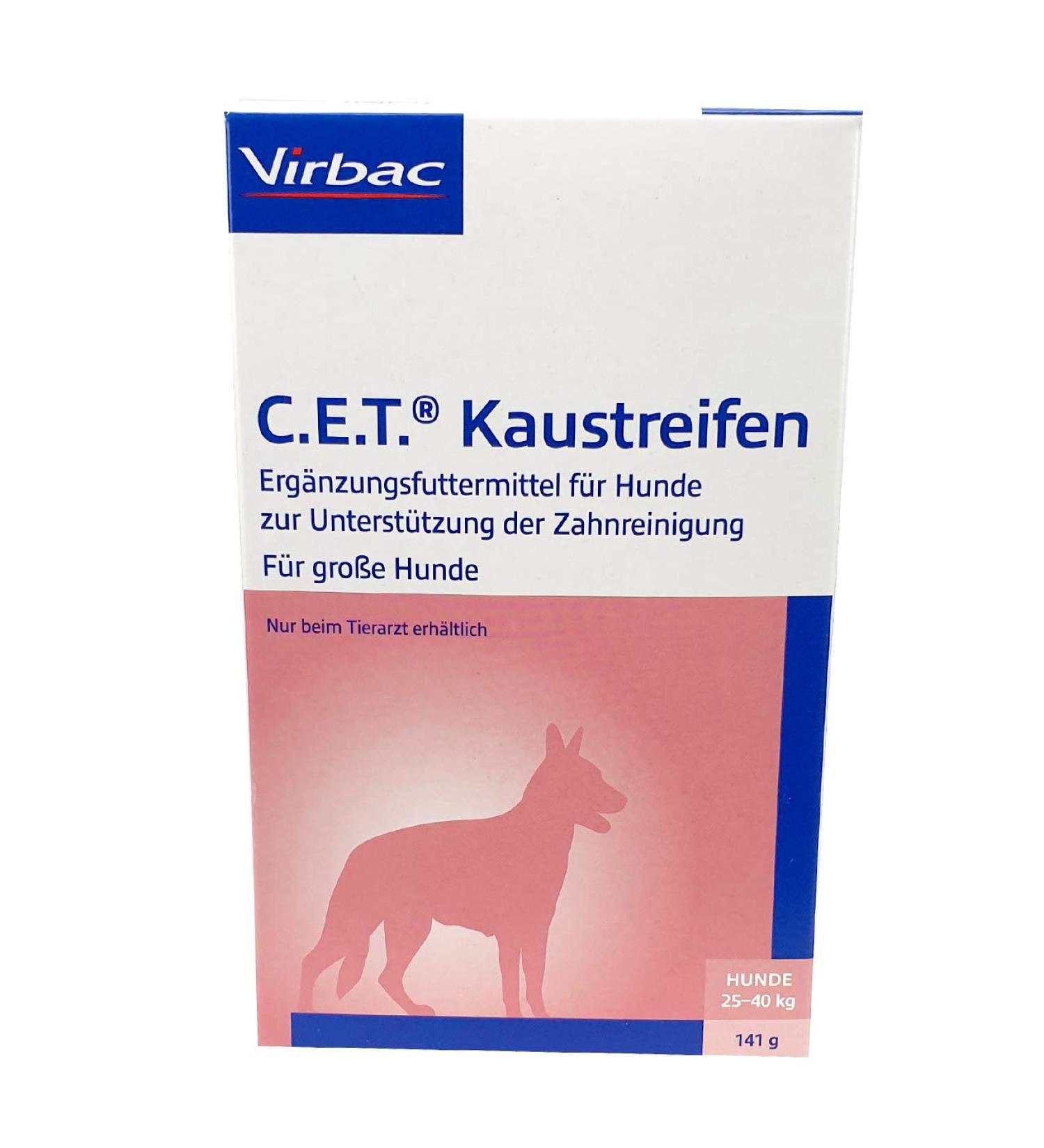 Virbac CET Chew Strips for large dogs (25 to 40 kg body weight) - 141g 141 g (1 pack) dogs (large 25-40 kg)